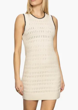 Sanctuary Free Spirit Mini Dress - Light Oak/Black Modest Look custom-fit