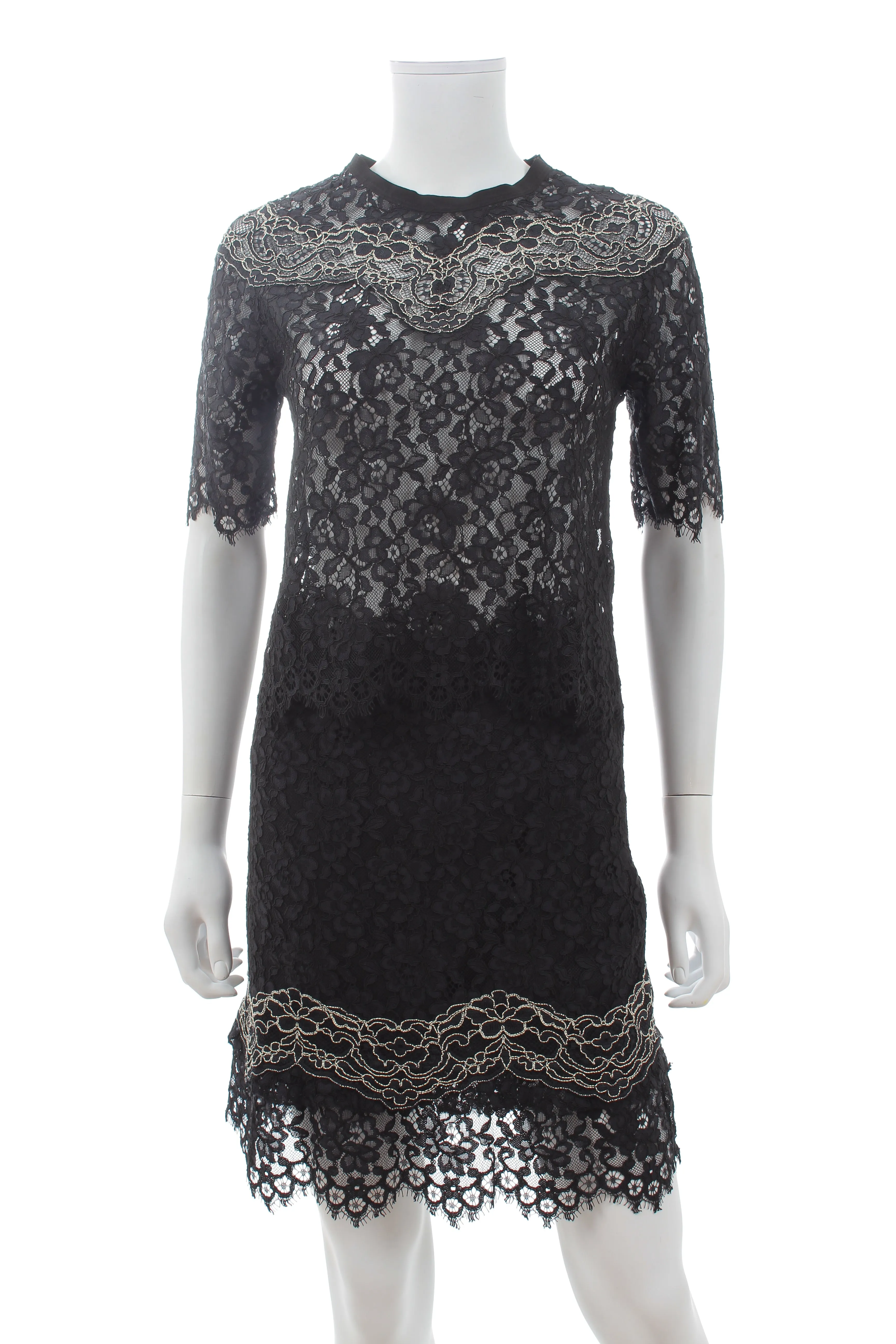 Sandro Lace Mini Skirt