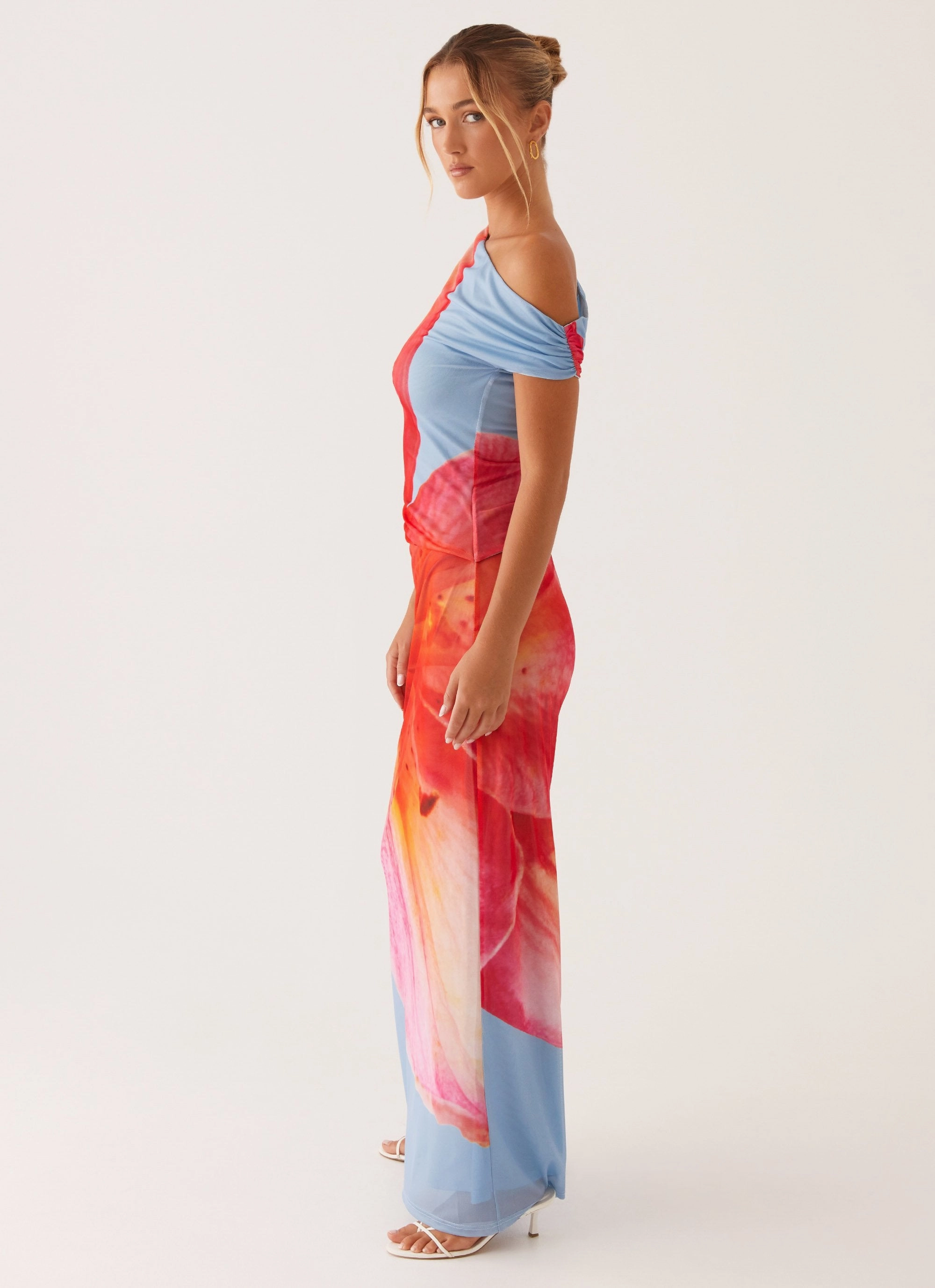 Santa Monica Maxi Dress - Blue Floral Easy Going