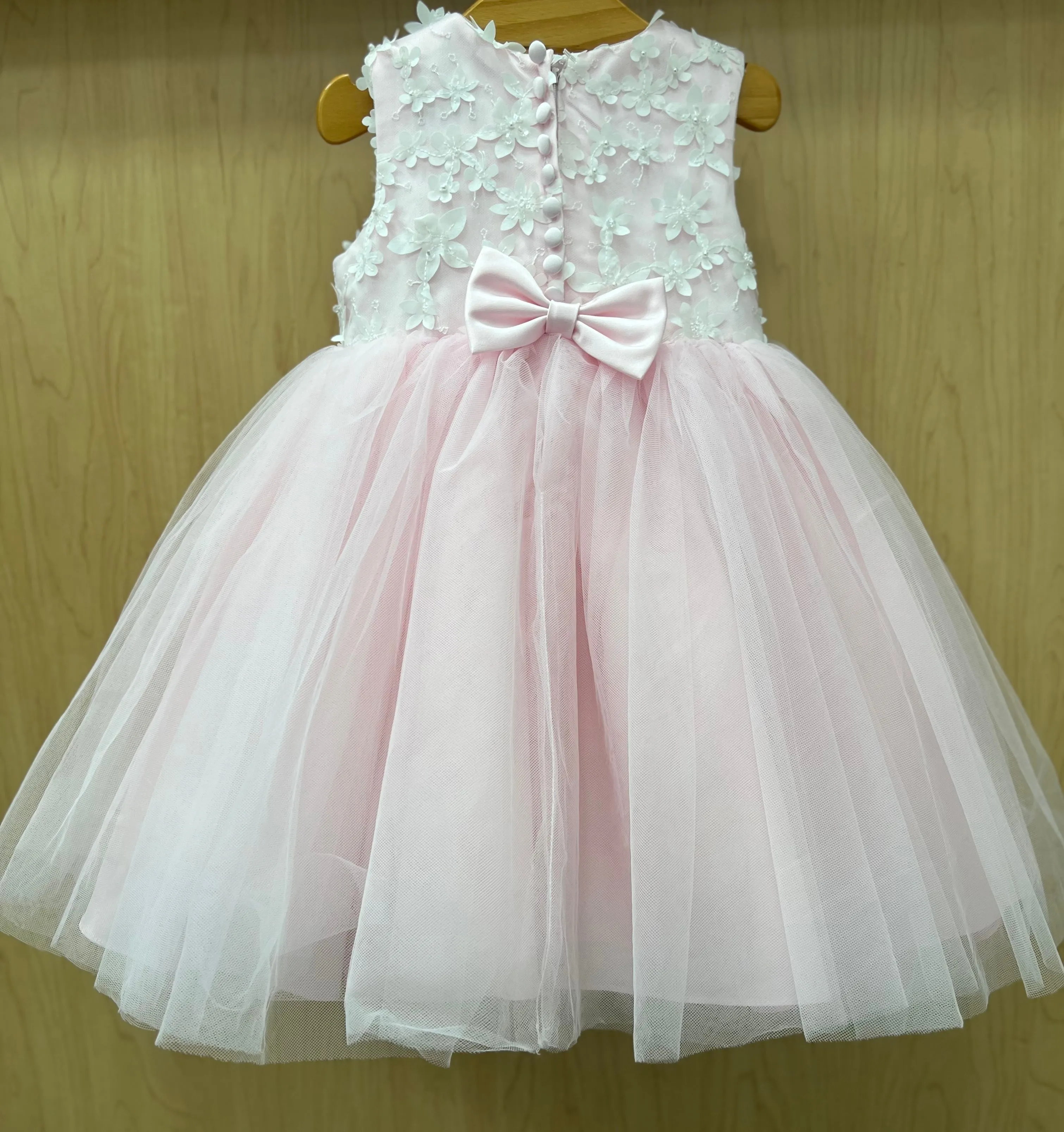 Sarah Louise 1st birthday pink and pink Party Dress