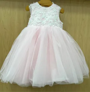 Sarah Louise 1st birthday pink and pink Party Dress