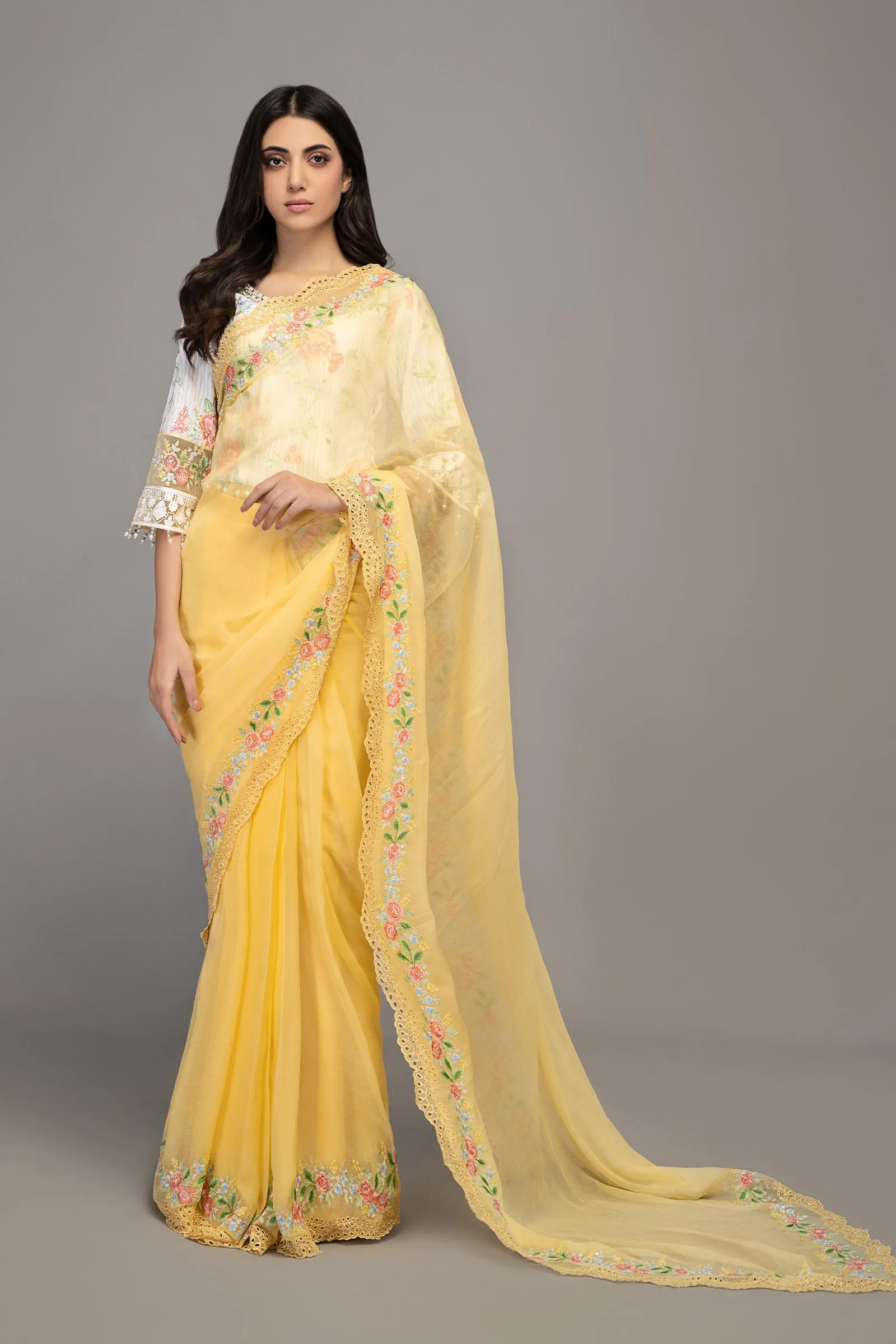 Saree Yellow SF-EF23-31