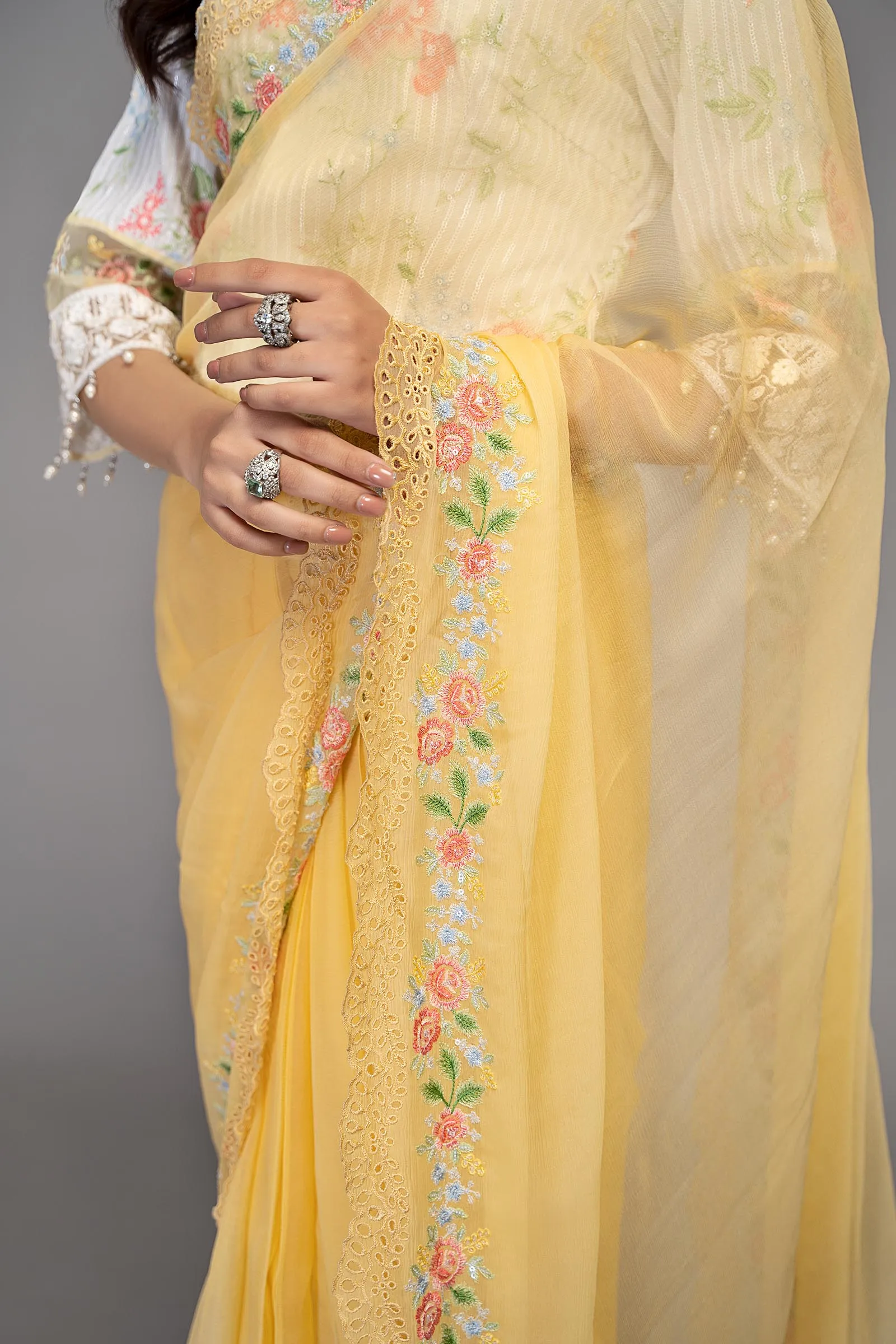 Saree Yellow SF-EF23-31