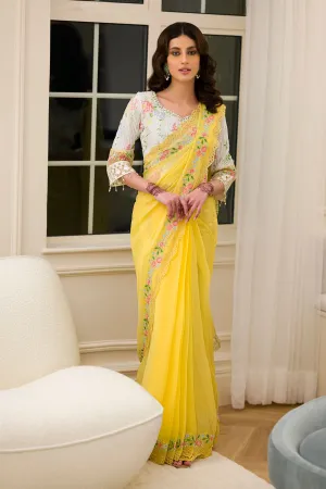 Saree Yellow SF-EF23-31