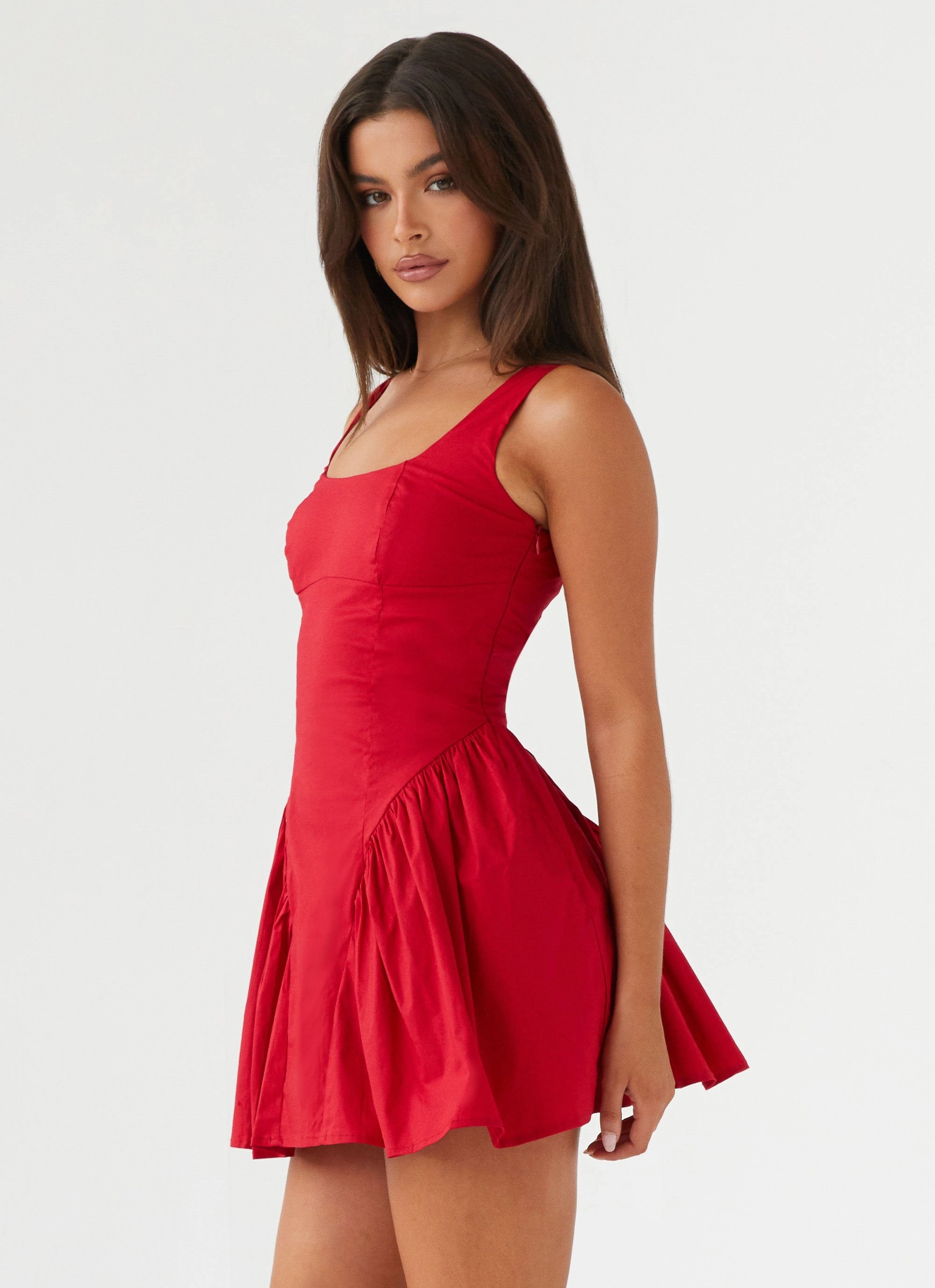 soft look Sassy Soiree Corset Mini Dress - Red