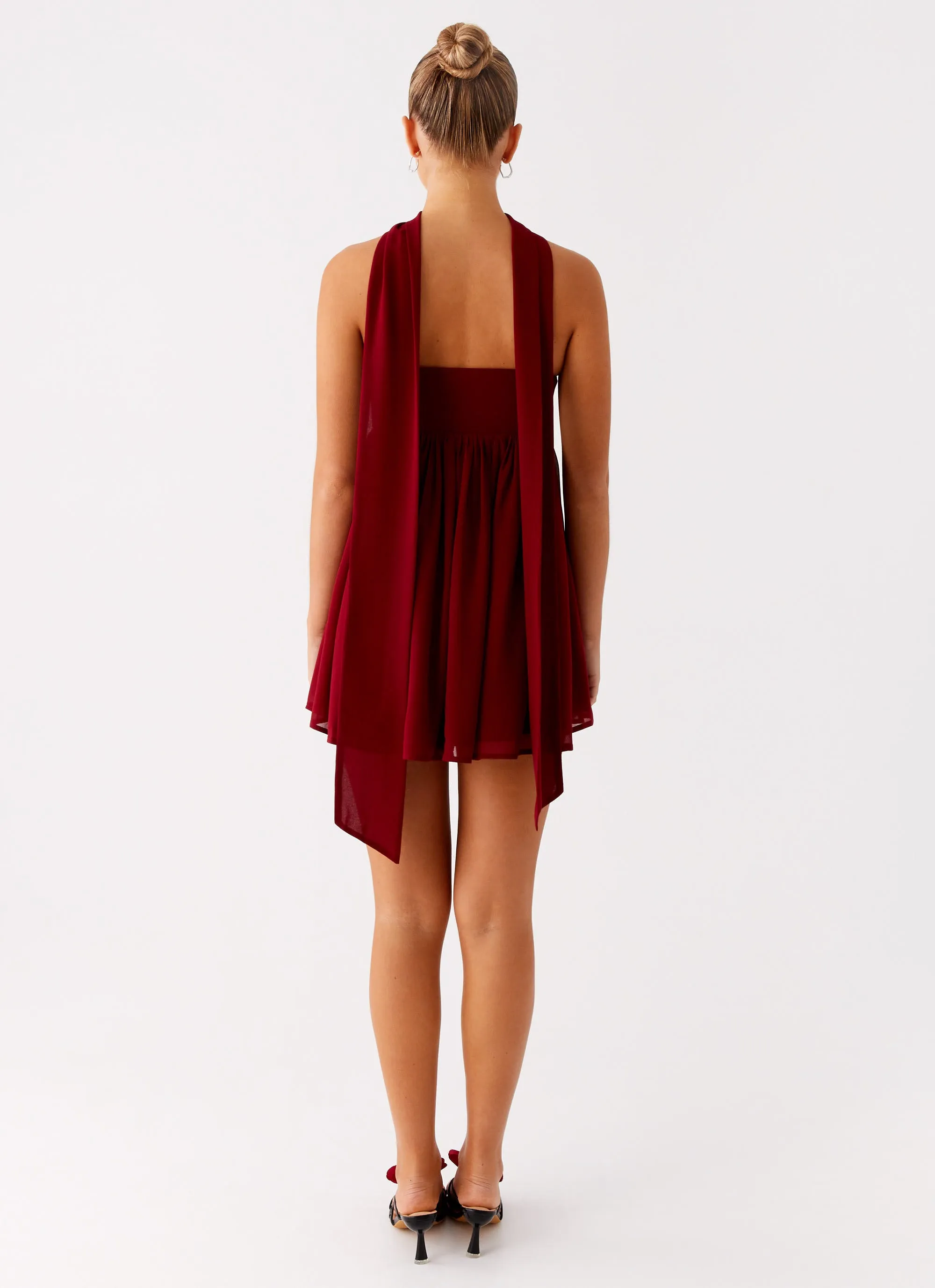 Casual and Comfy Chill Moment Saturn Mini Dress - Maroon