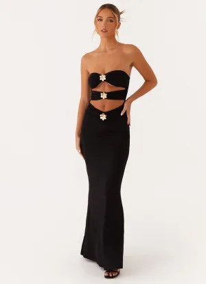 Save Me Maxi Dress - Black Euro Ease