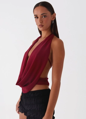 Recycled Material Blend All Season Wear Fabric Sawyer Mesh Top - Maroon