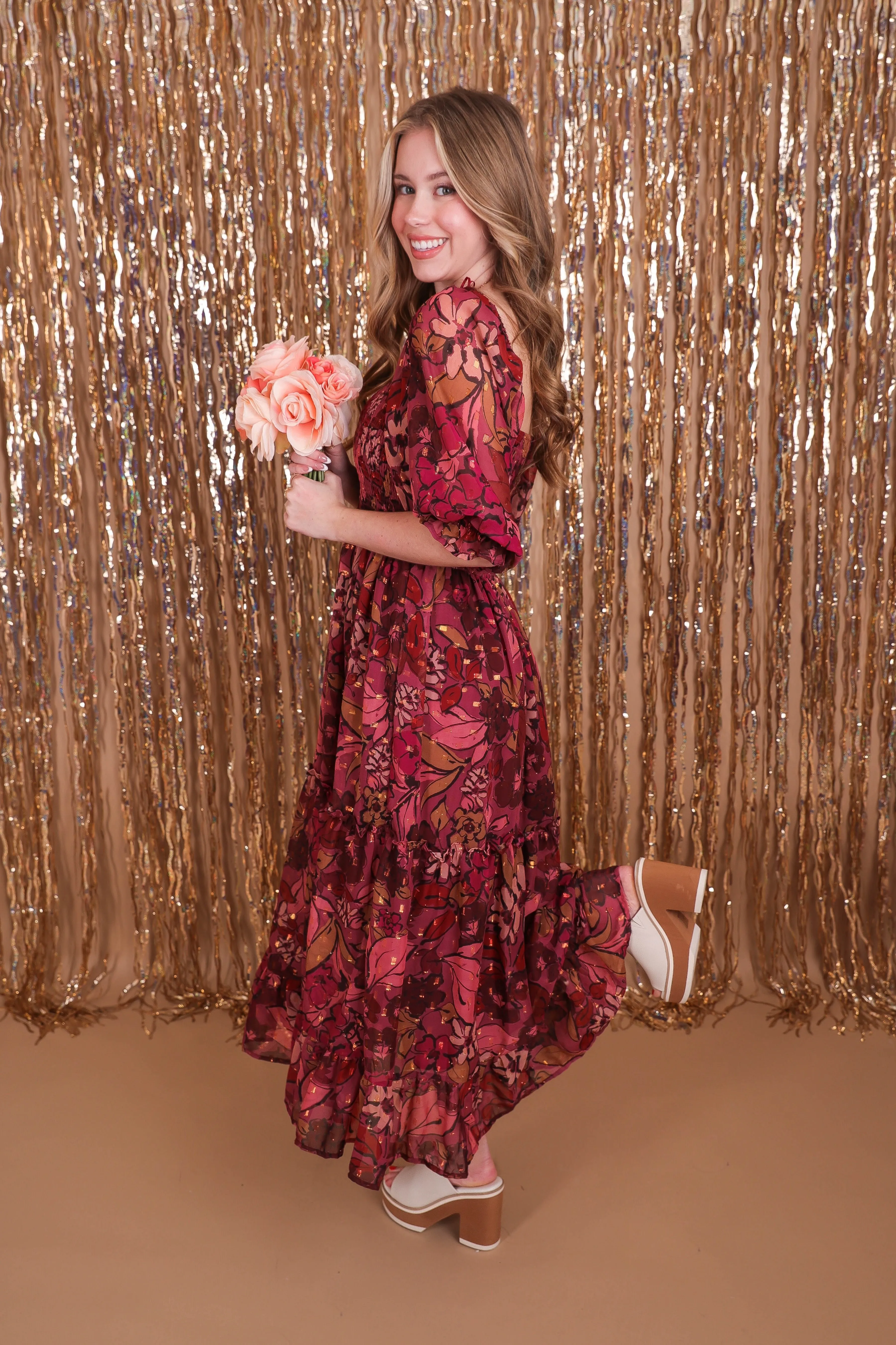 Sleek Presence Business casual Saying Hello To You Midi Dress