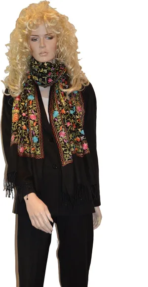 Scarf/Scarves/Shawl/Shawls/Embroidery Shawl from Cashmere Pashmina Group (01)
