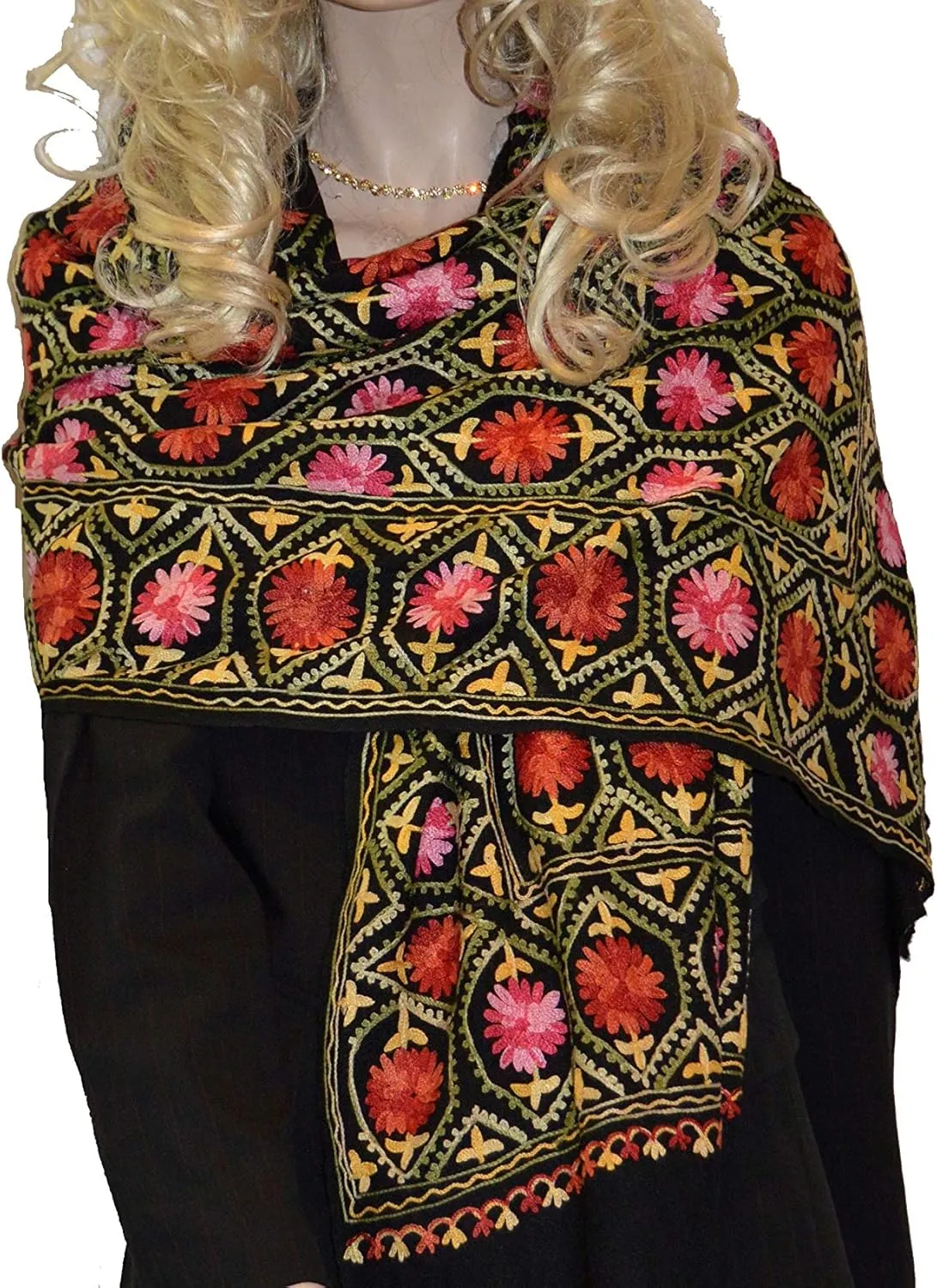 Scarf/Scarves/Shawl/Shawls/Embroidery Shawl from Cashmere Pashmina Group (14)