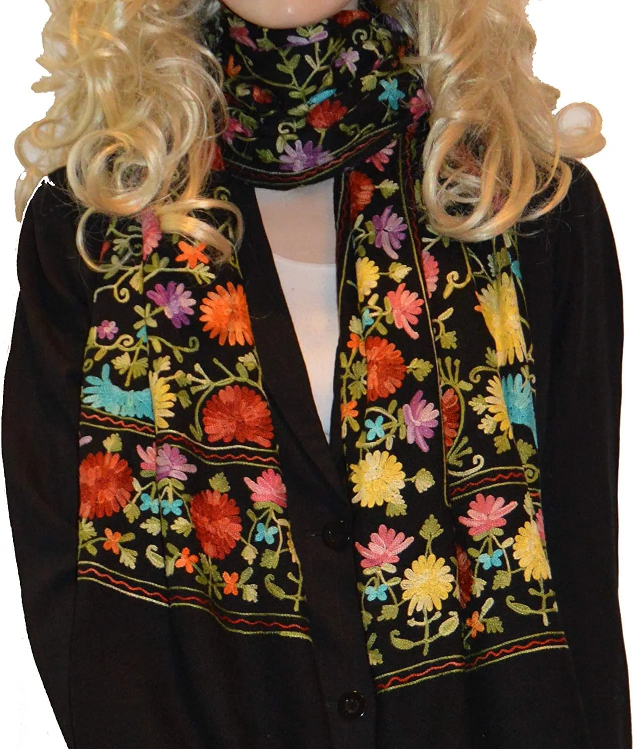 Scarf/Scarves/Shawl/Shawls/Embroidery Shawl from Cashmere Pashmina Group (17)