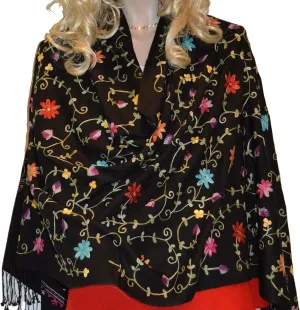 Scarf/Scarves/Shawl/Shawls/Embroidery Shawl from Cashmere Pashmina Group (20)