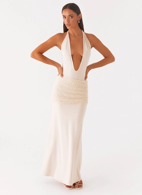 Scenic Maxi Dress - Sand Skirt Flare