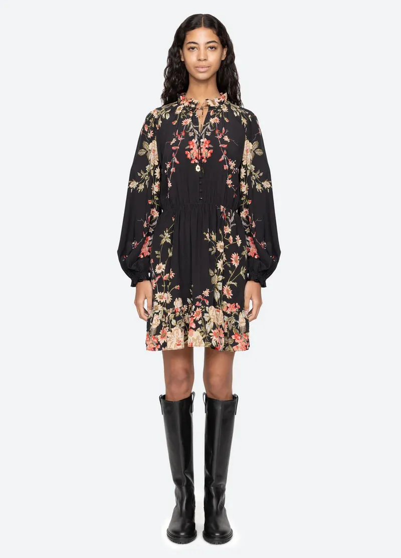 Sea NY Jolie Mini Dress ContrastStitching Evening-Wear
