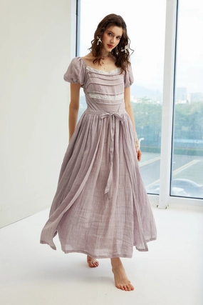 Low Bulk TailoredSilhouette Amelia 17 | Wrapped linen dress