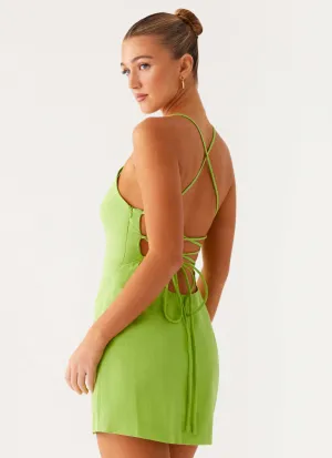 Seaside Escape Mini Dress - Lime Comfortable and Soft Sleek Look