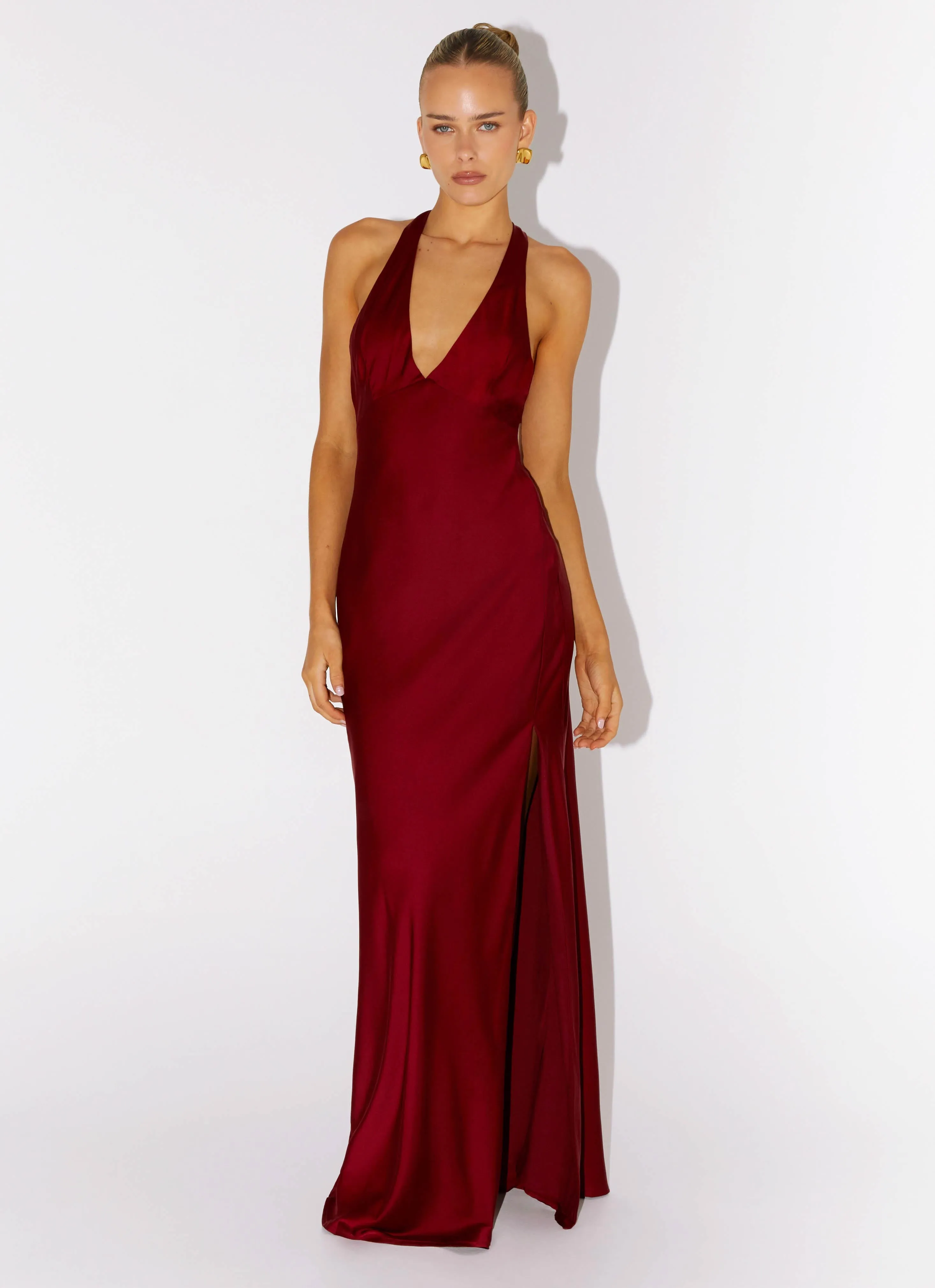 Angie Maxi Dress - Burgundy Essential Layer