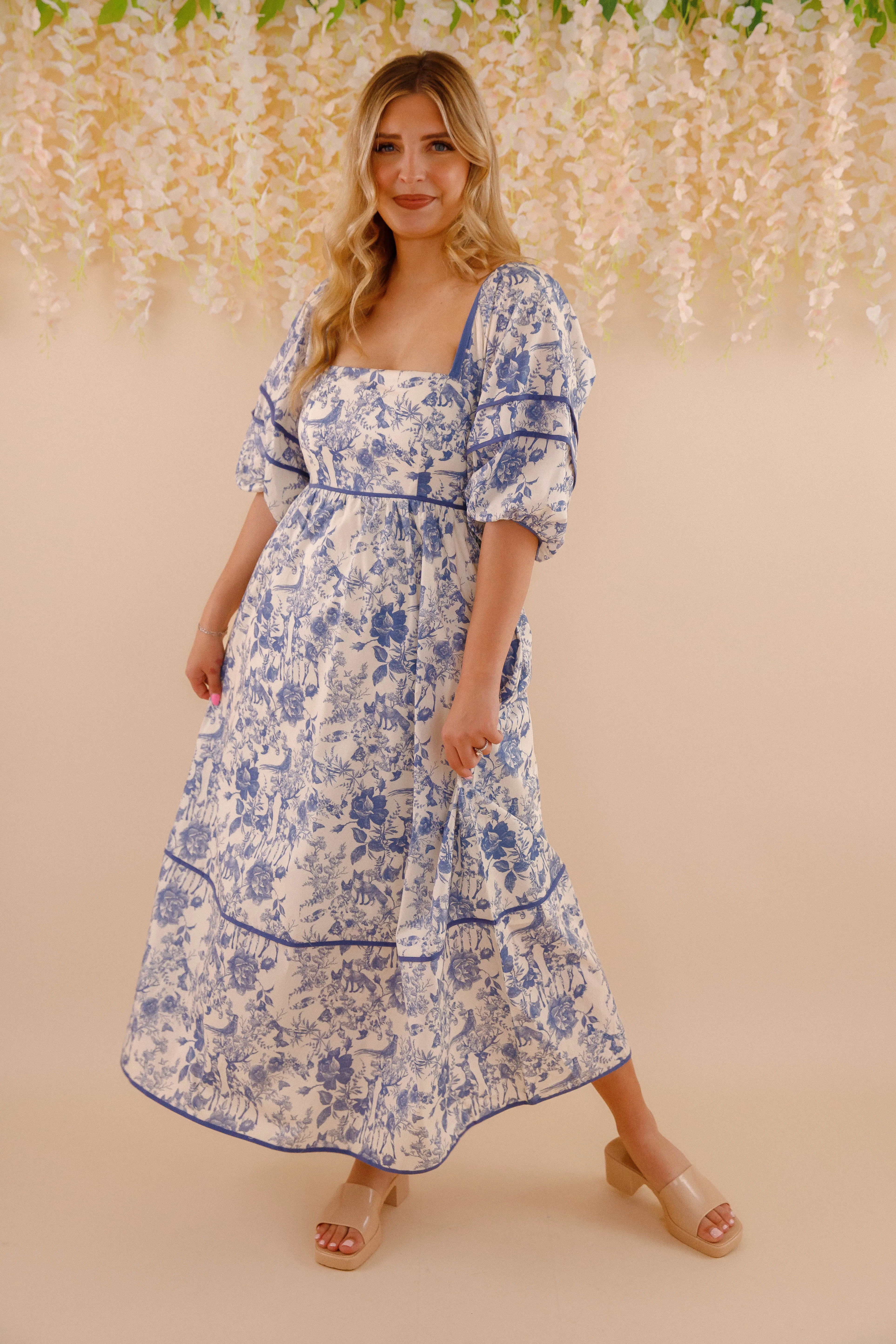 Follow Your Instincts Maxi Dress-Navy Tie-dye Best-Seller