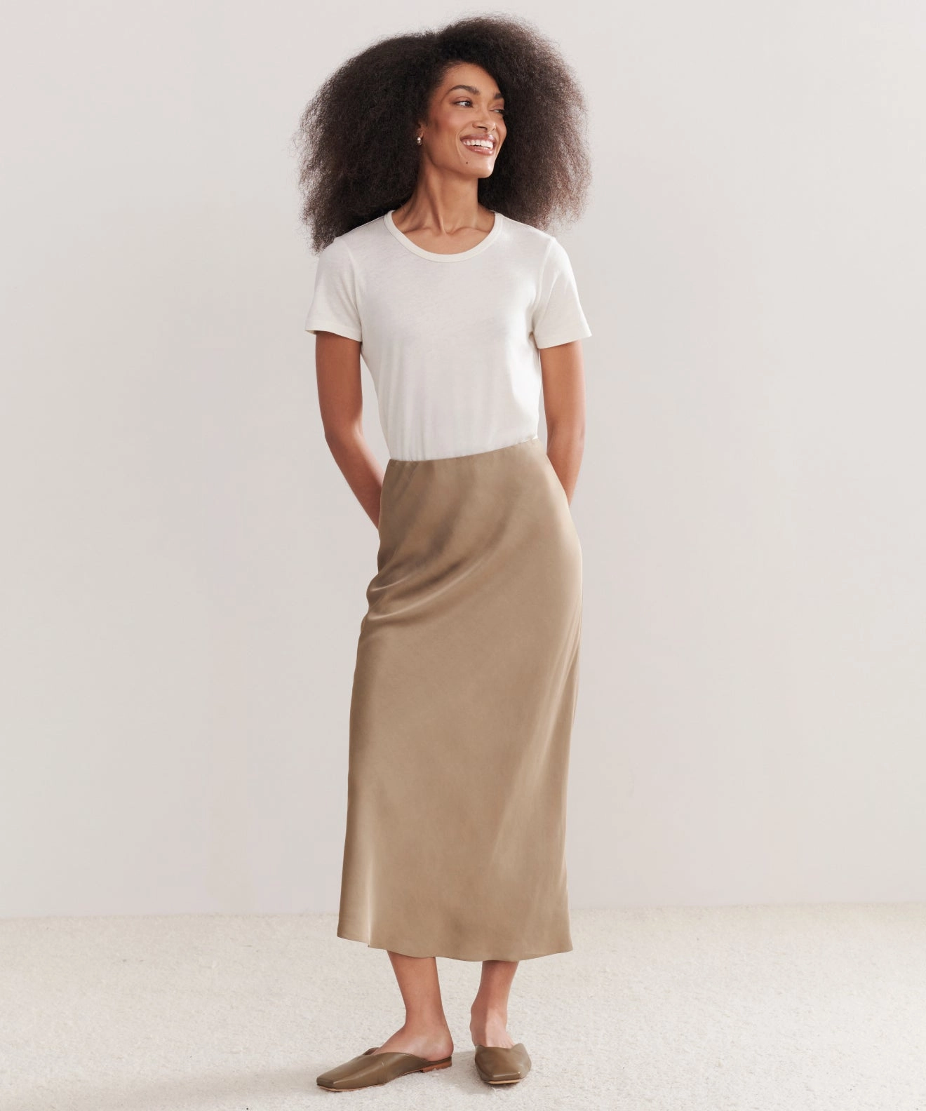 Sawyer Slip Skirt Stretch waistband Athletic Fit