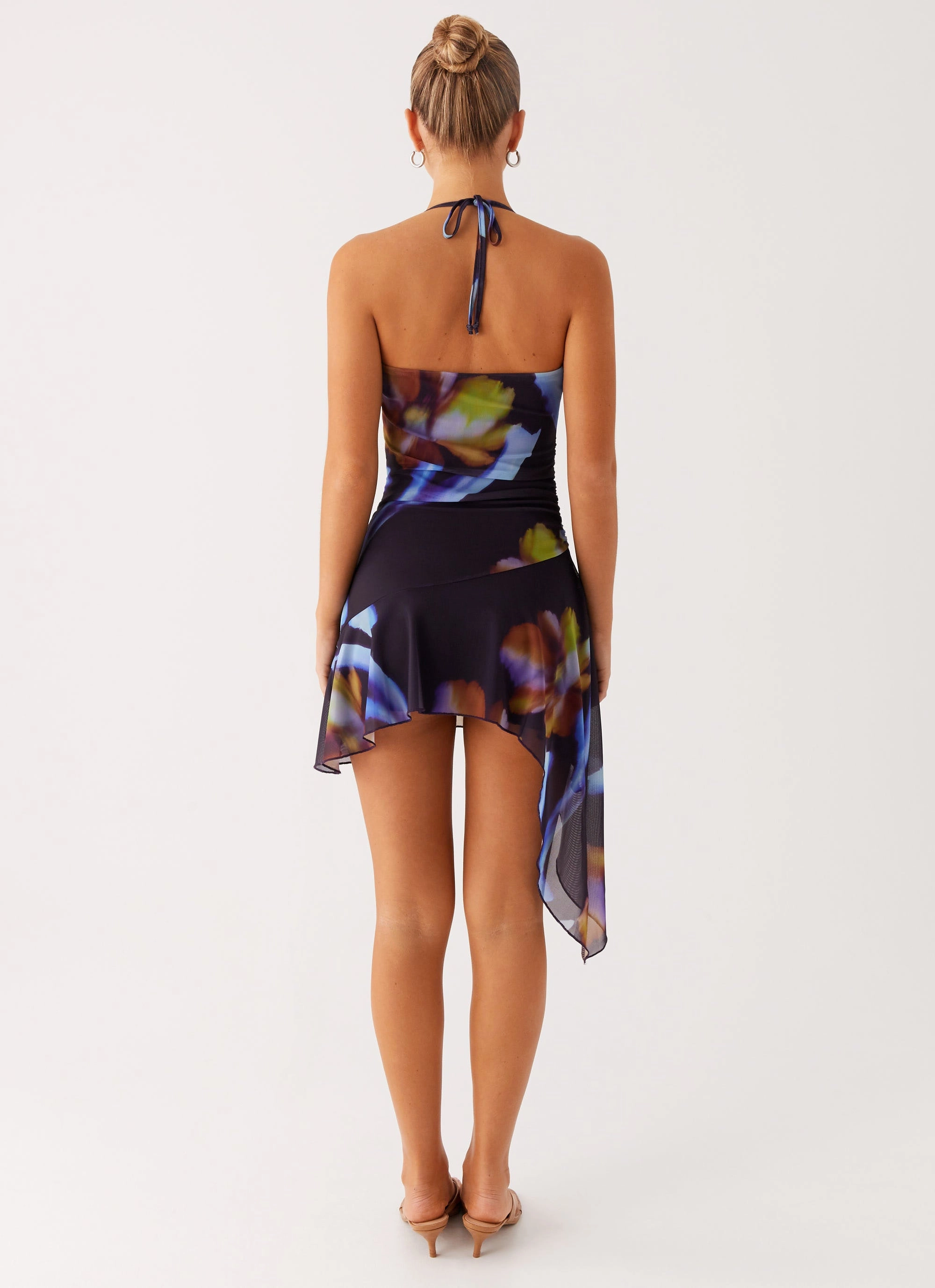 Polite Tone Algarve Mini Dress - Dark Floral