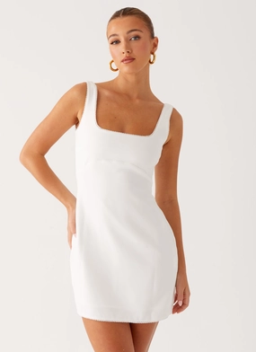Sedona Mini Dress - White Sharp Edge