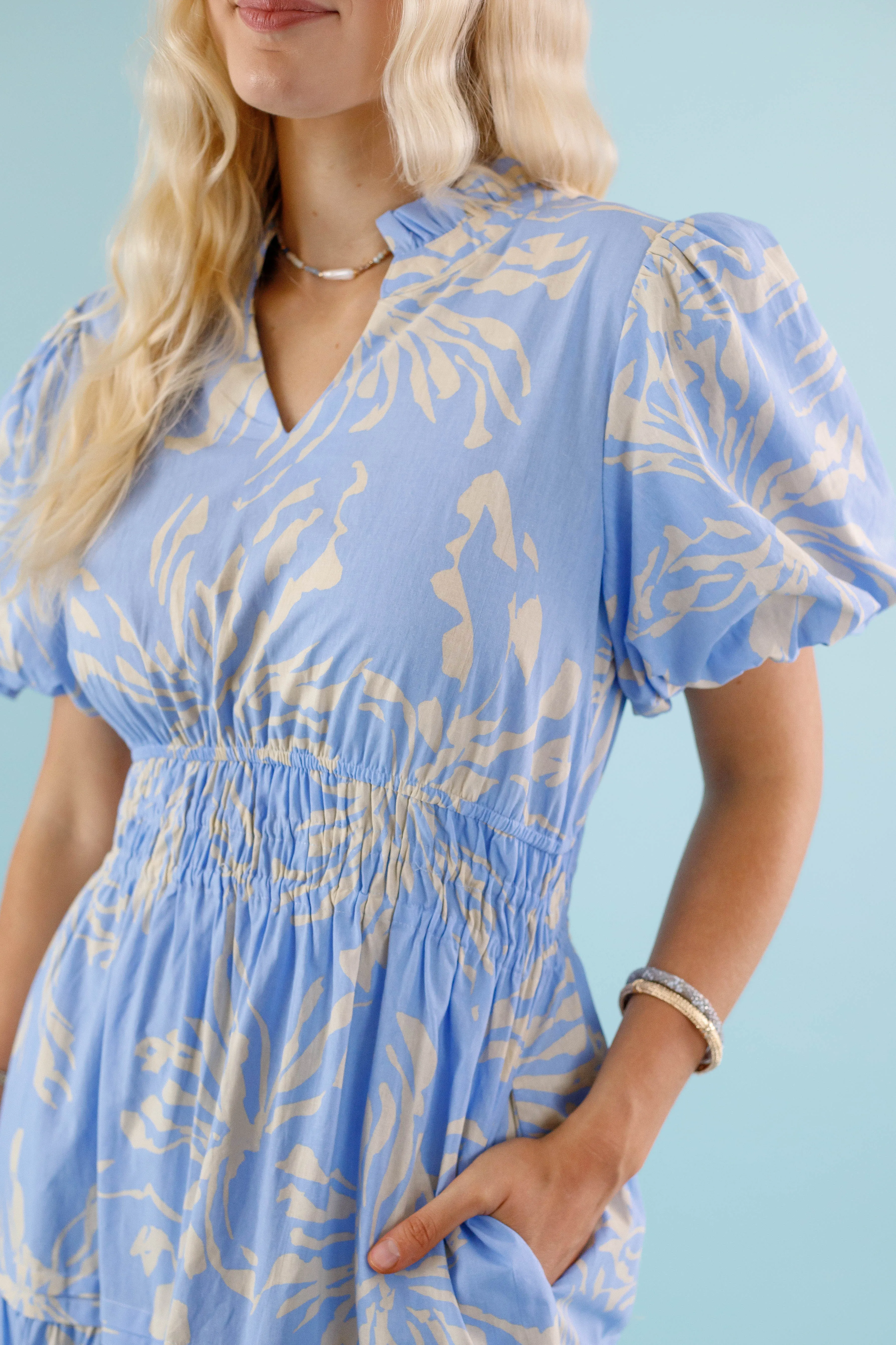 Seeing A Pattern Maxi Dress Slim Shape