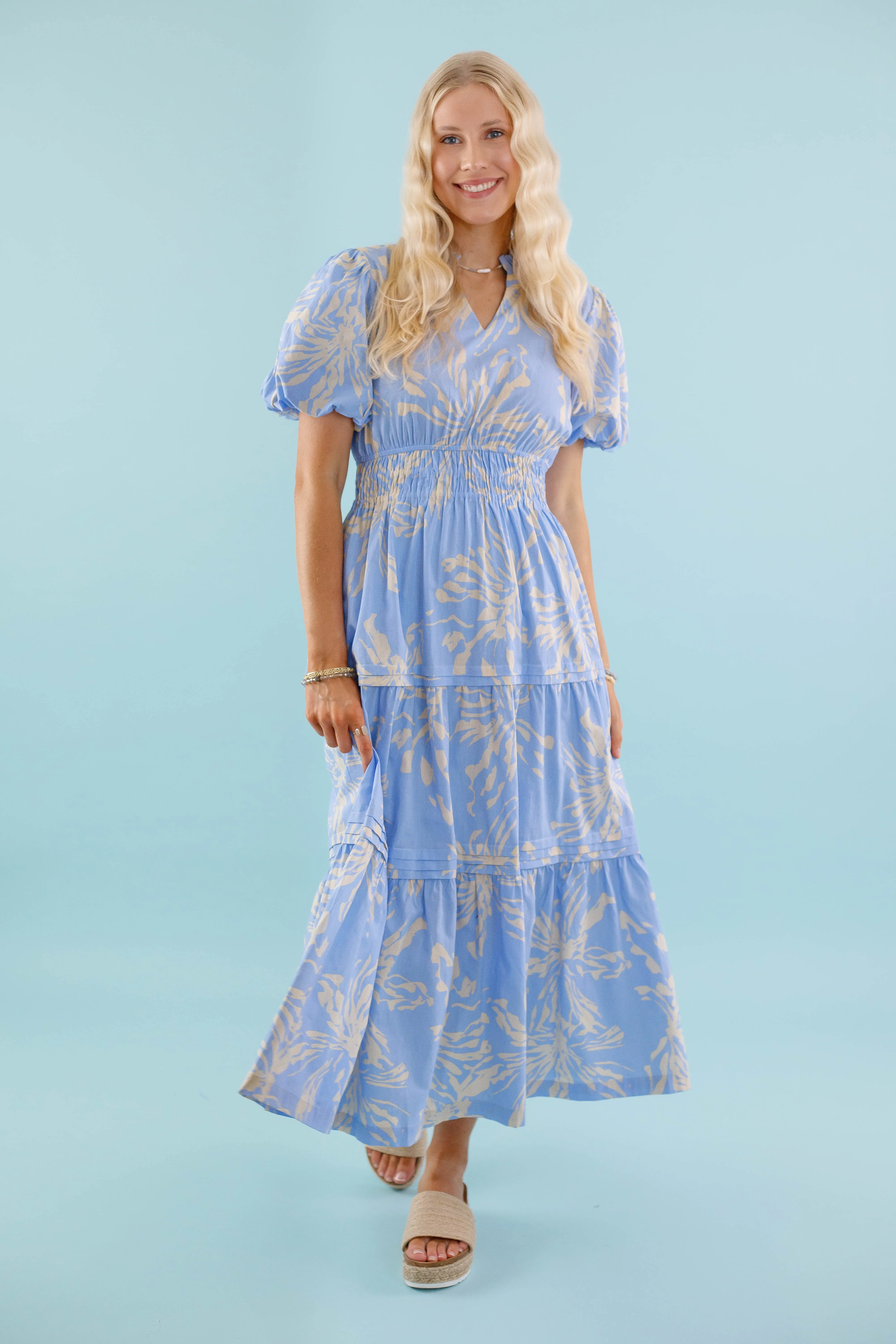 Trendy Silhouette Seeing A Pattern Maxi Dress