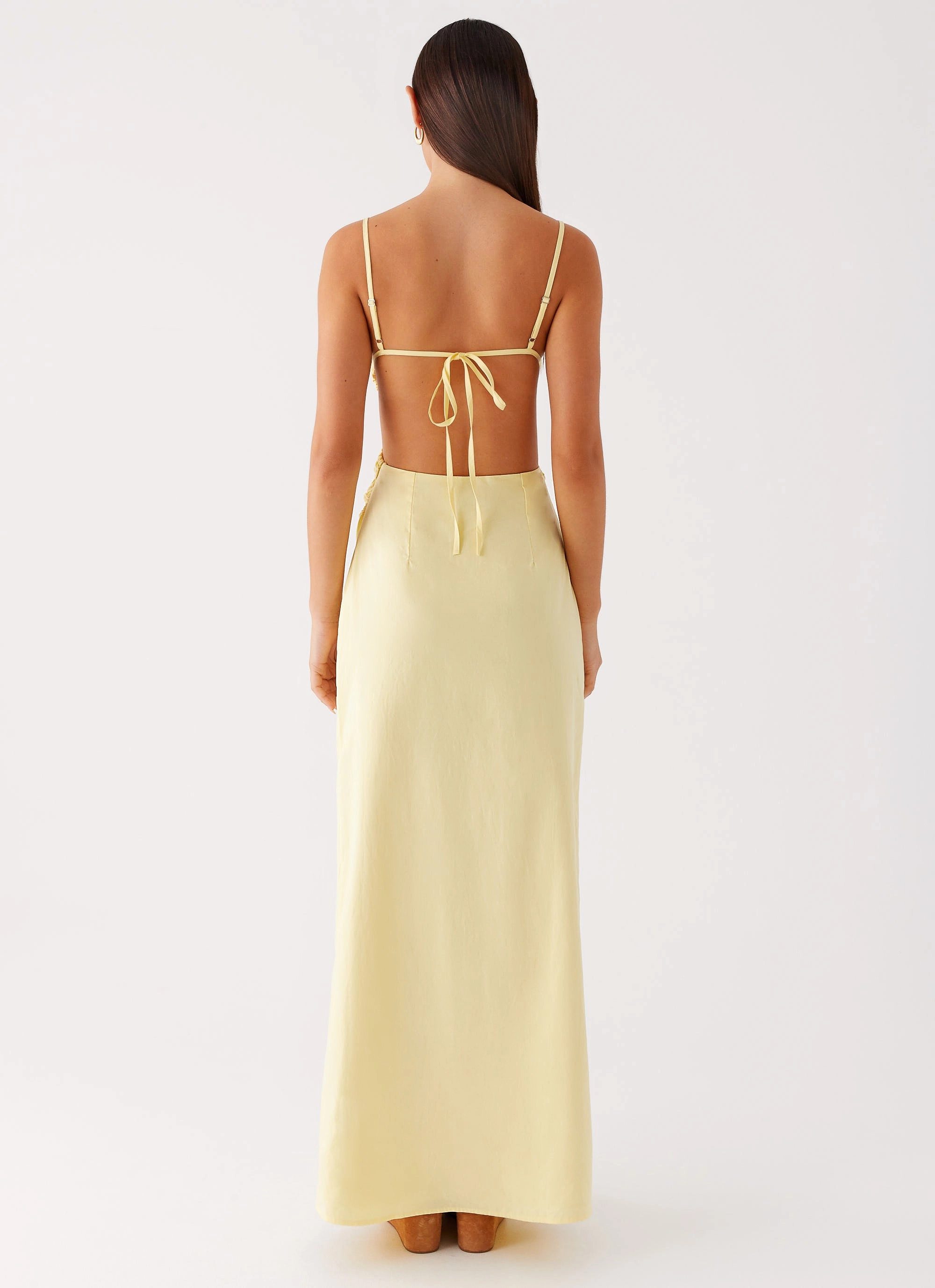 Selah Maxi Dress - Yellow Sleek And Stylish Chill Vibes