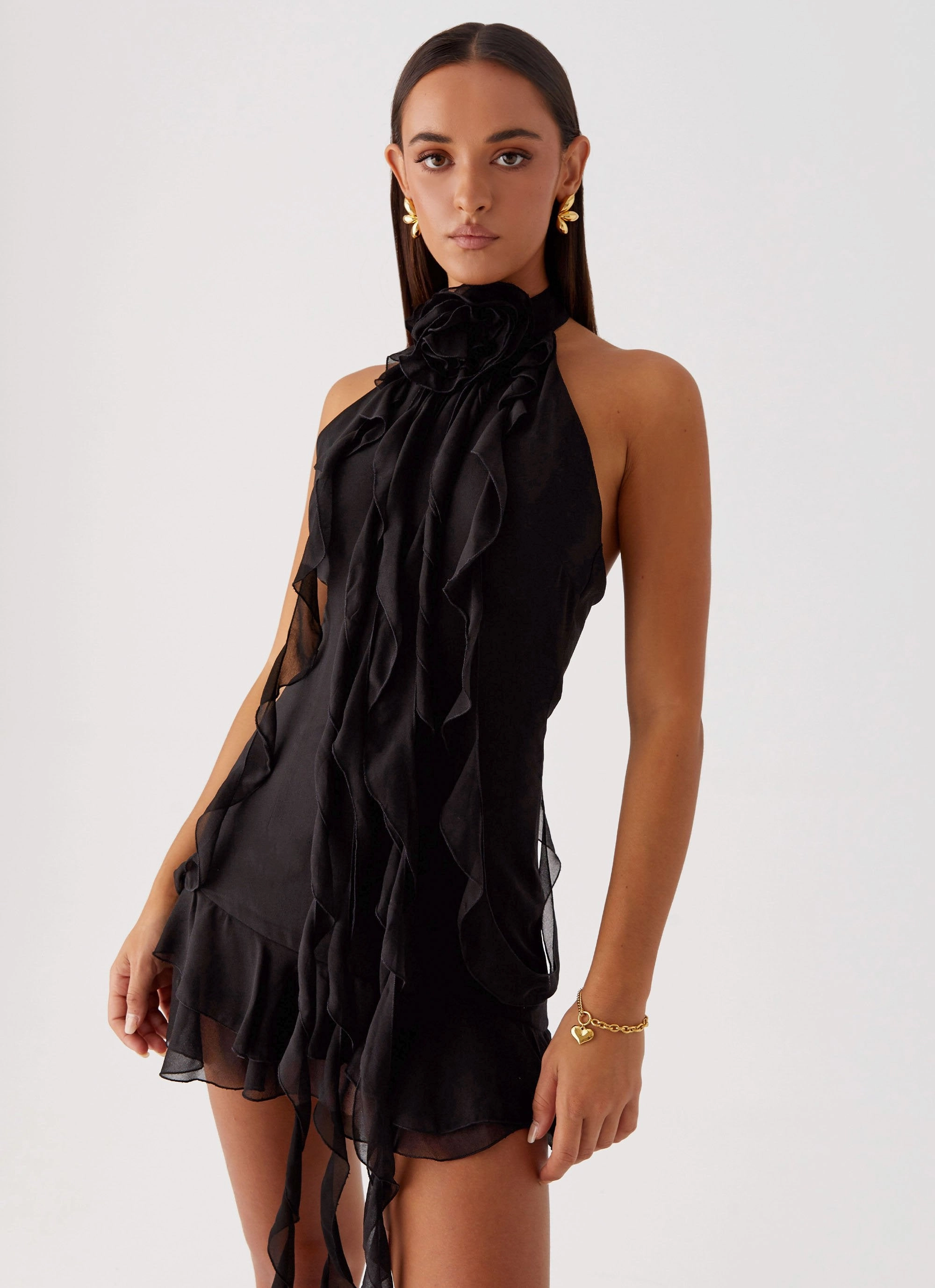 Playful and flirty dress Night Mood Regent Mini Dress - Black
