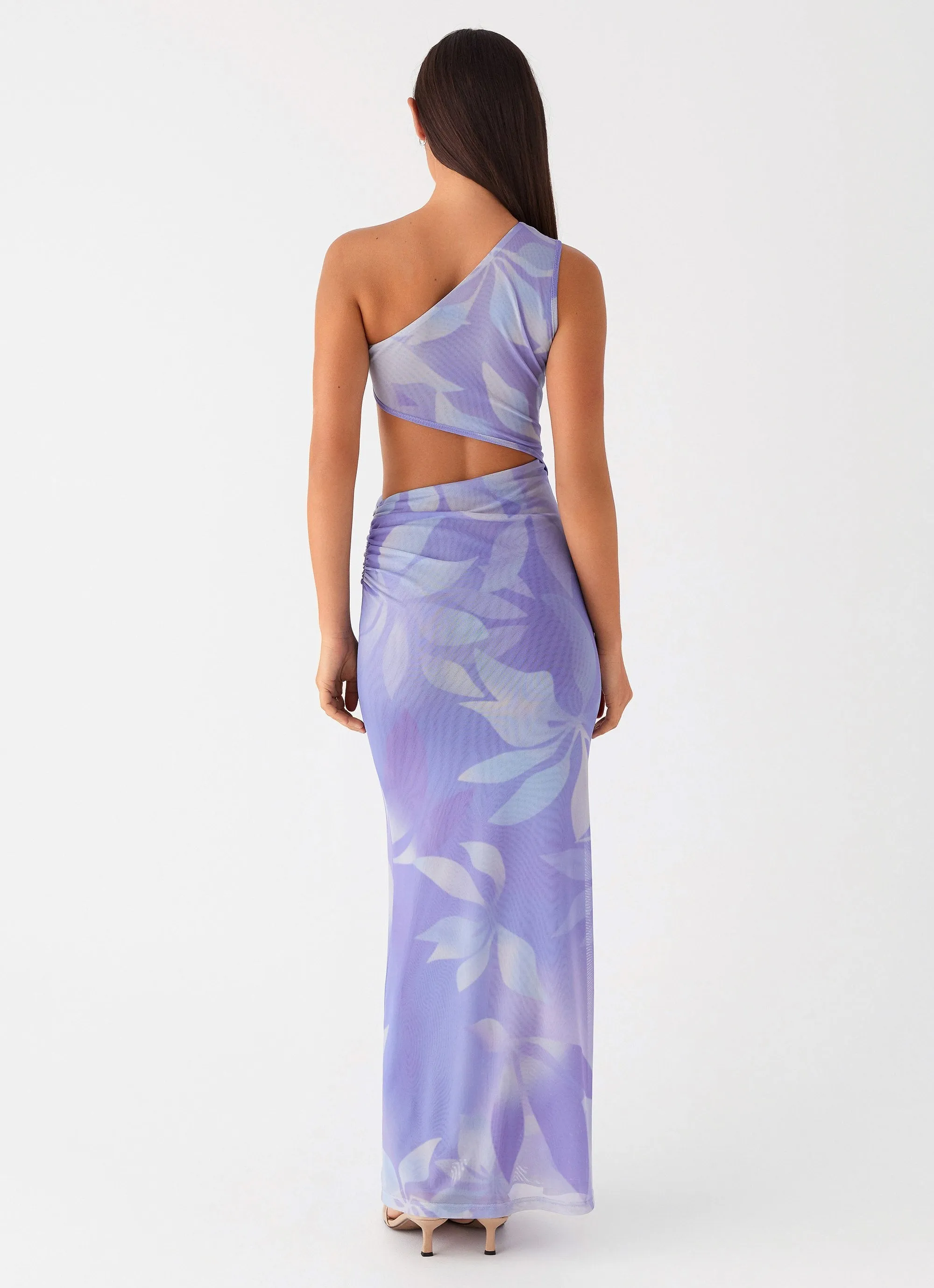 Smart Style Shadows In The Sun Mesh Maxi Dress - Purple Rain