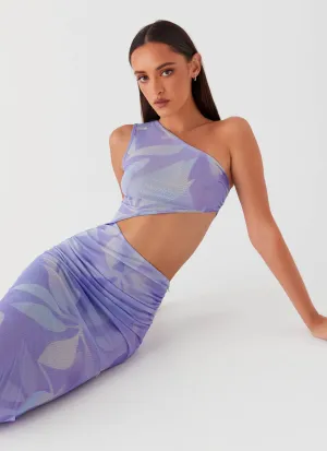 Shadows In The Sun Mesh Maxi Dress - Purple Rain Everyday-Use