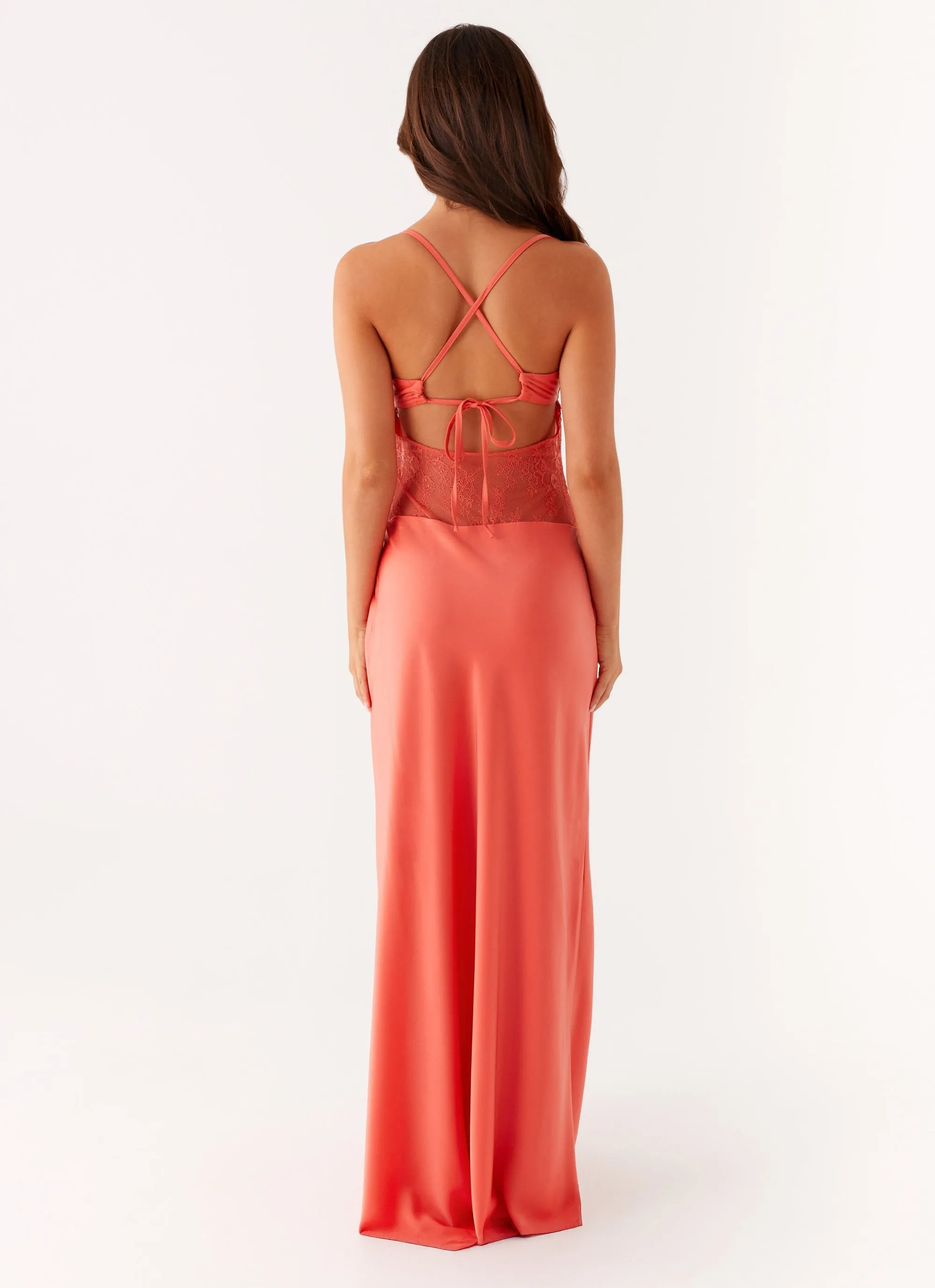 Shae Maxi Dress - Tangerine Sophisticated Layers