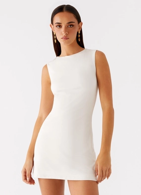 Soft and Relaxed Comfy Comfort Shai Pearl Mini Dress - Ivory