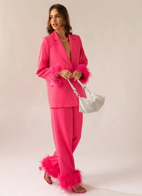 Cold Weather Gear Shake It Off Feather Pants - Magenta