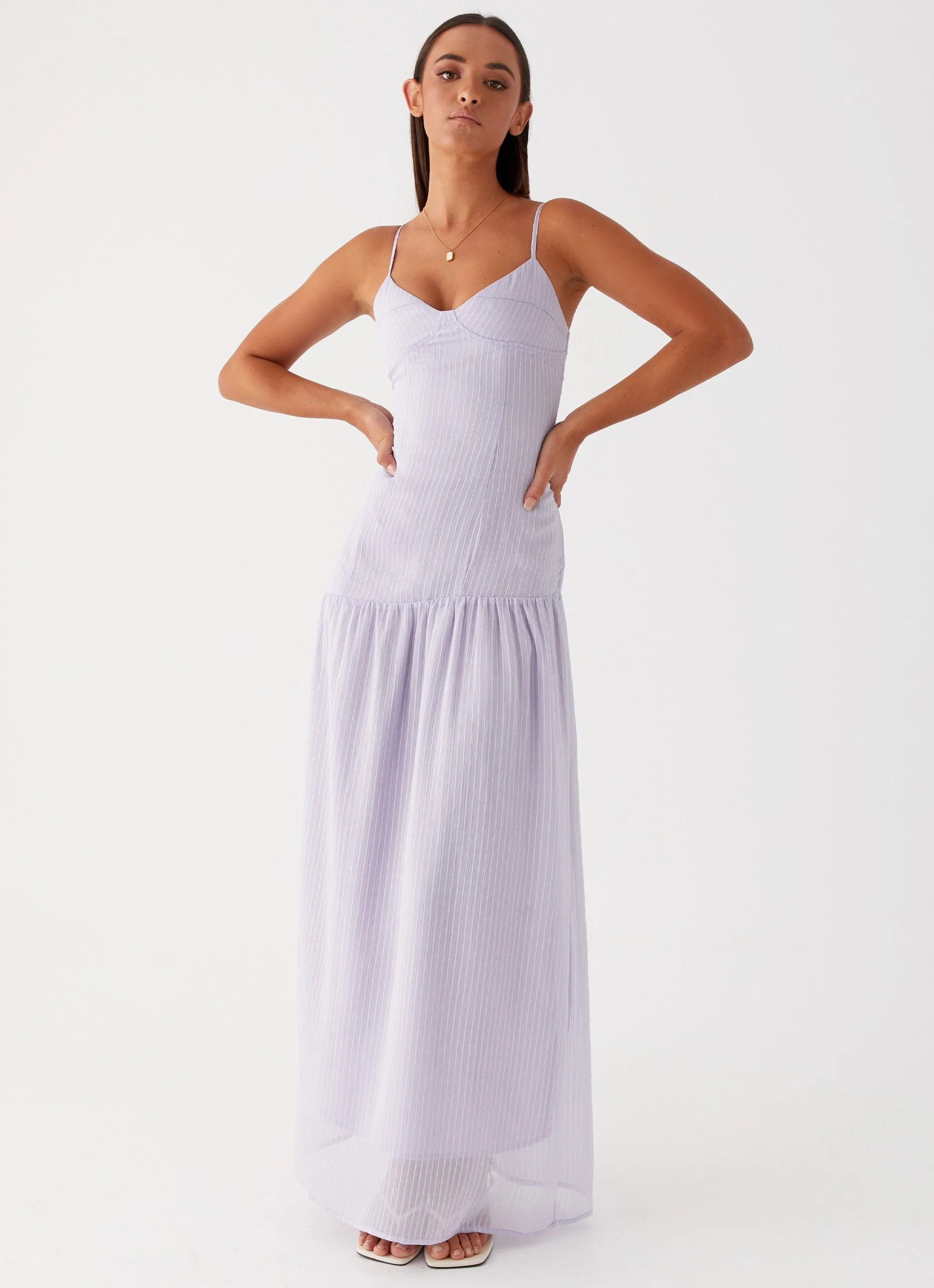 Shania Maxi Dress - Lavender Versatile Comfort Beauty Feel