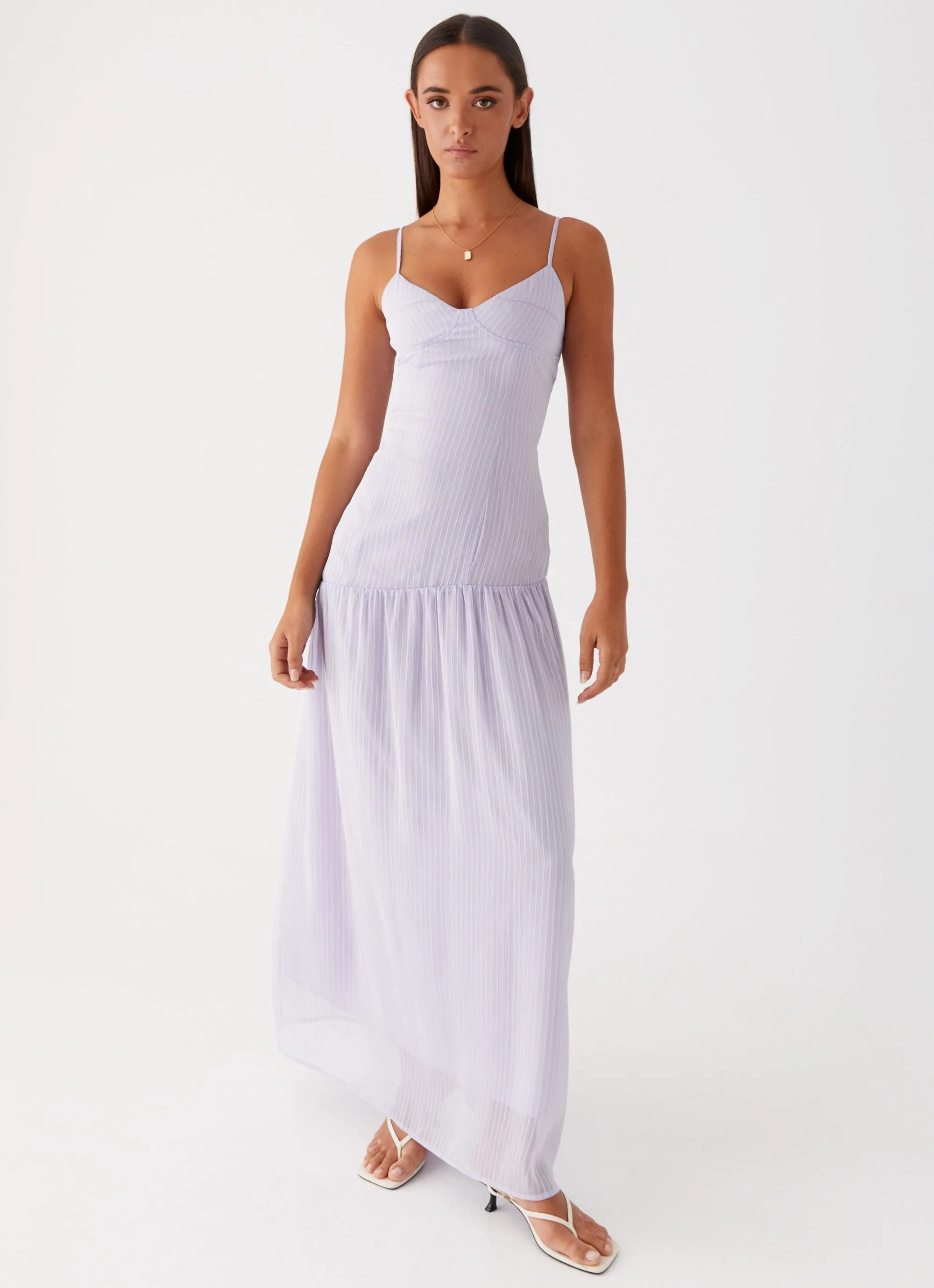 Shania Maxi Dress - Lavender Versatile sundress Fit Focused