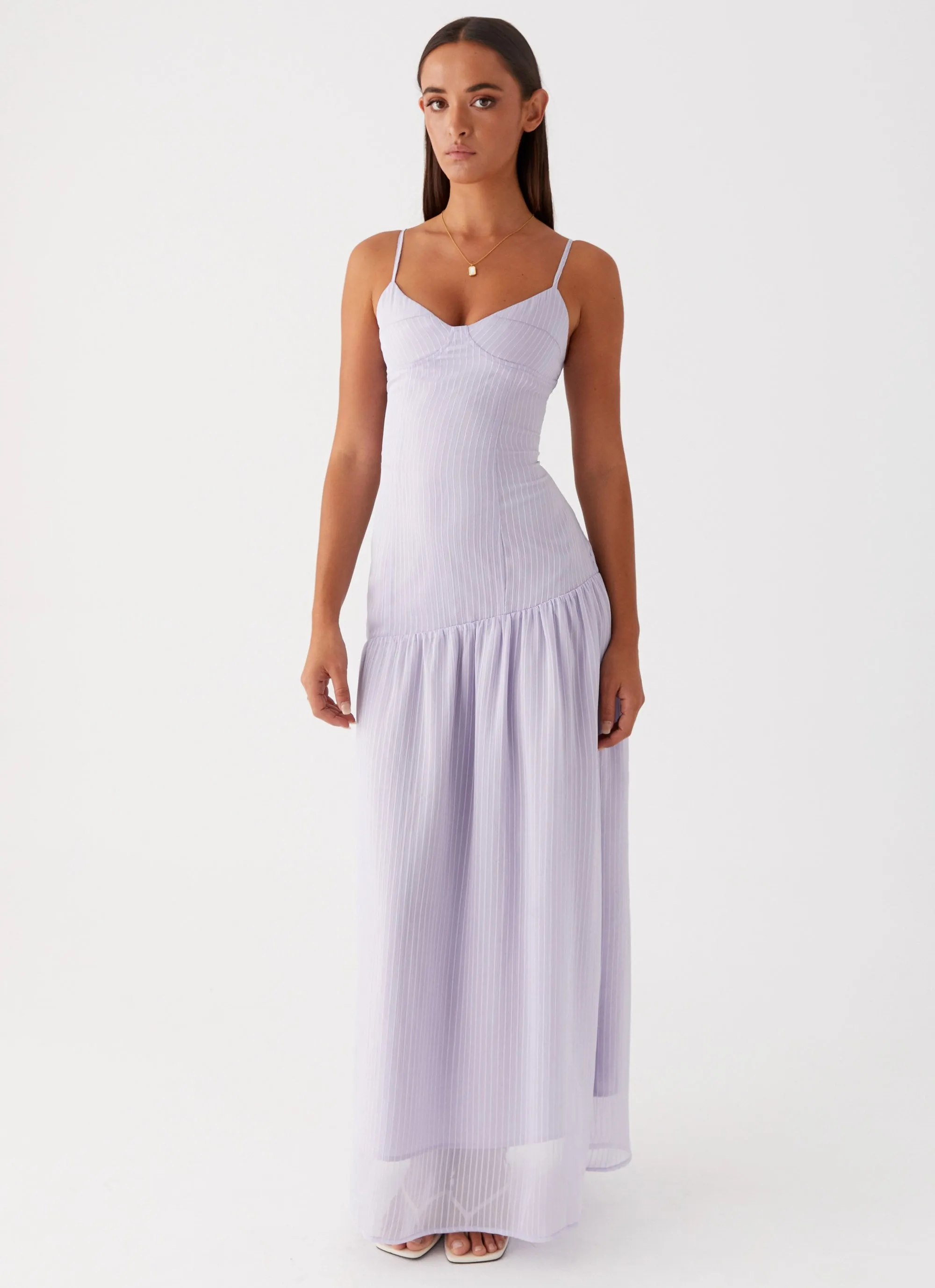 Easy Layering Piece Maternity-Fit Shania Maxi Dress - Lavender