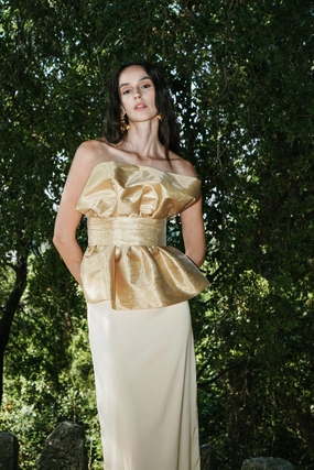 Shell Gold Bustier Easy to Wear