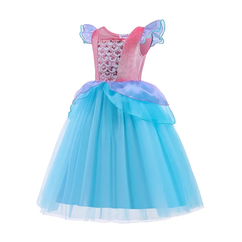 Short Sleeve Ariel Little Mermaid Inspired Costume