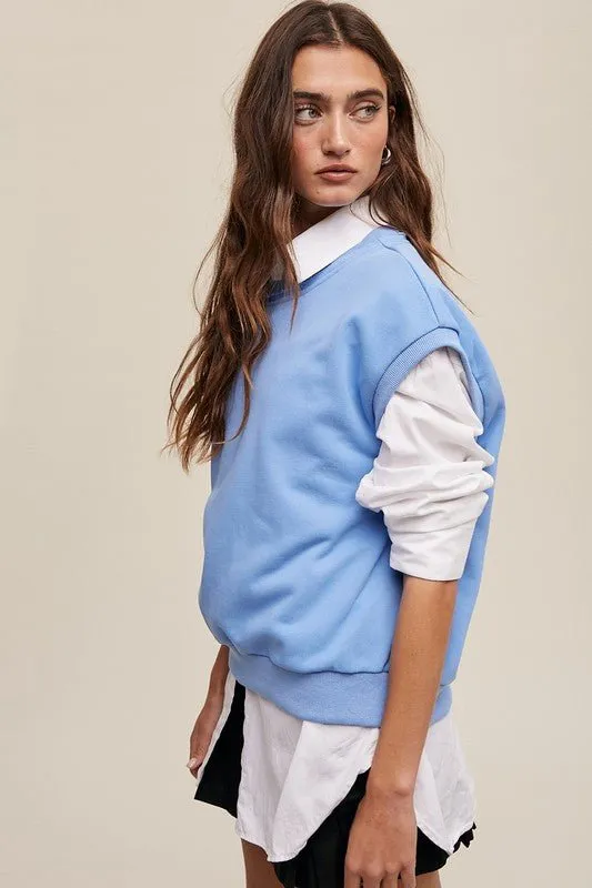 Short Sleeve Sweatshirt