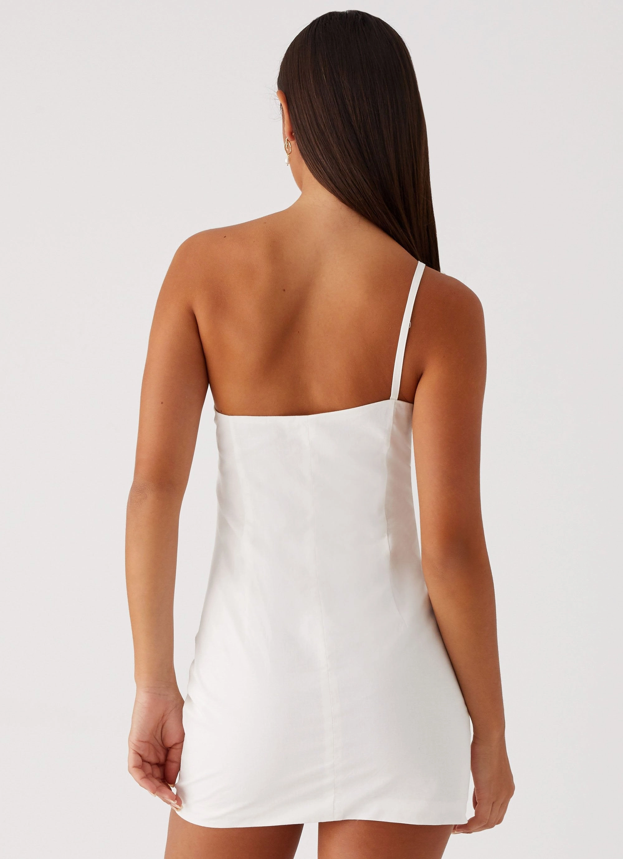 Linen Soft Elijah Mini Dress - Ivory
