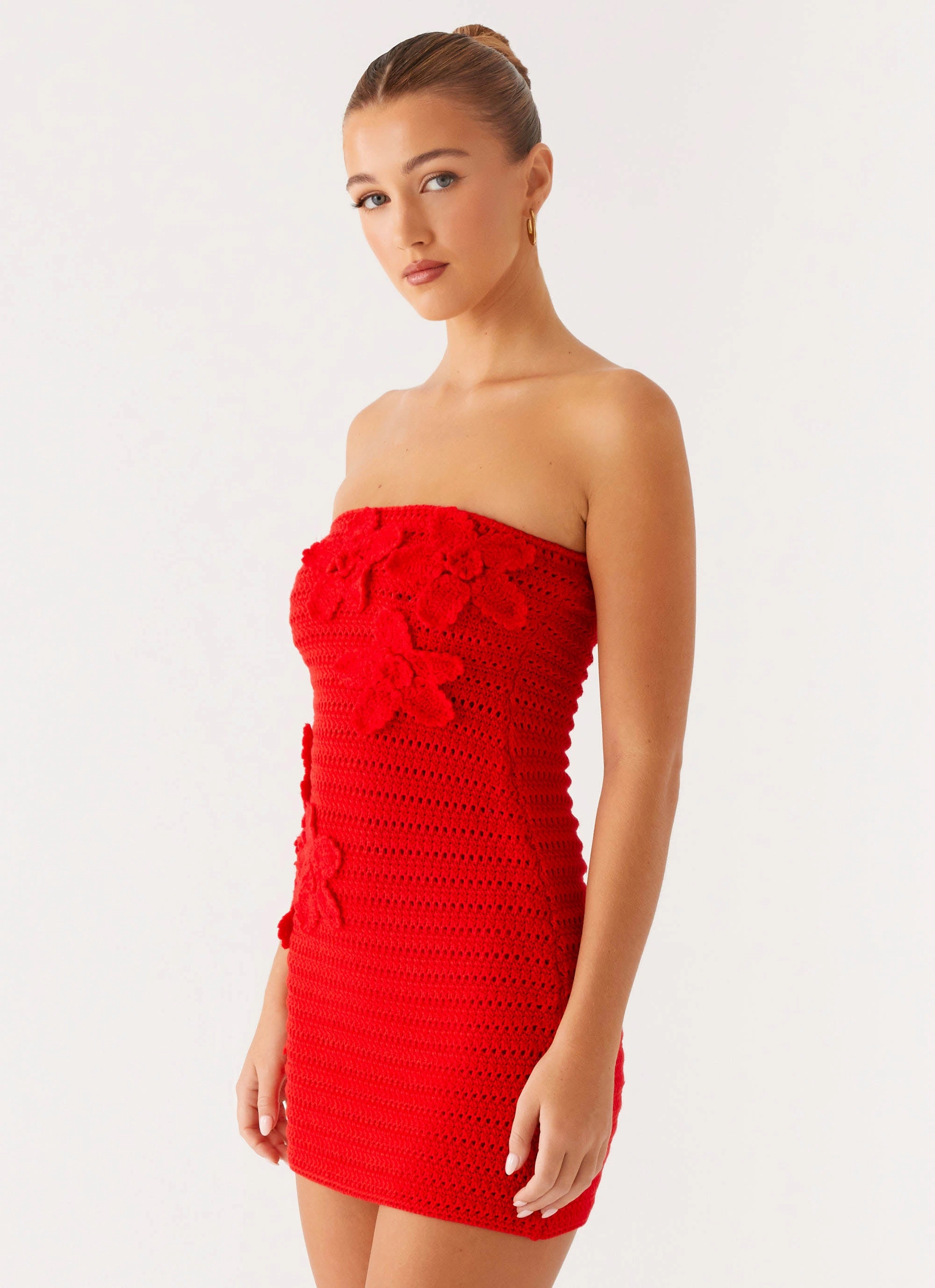 Airy Movement Sicily Mini Dress - Red