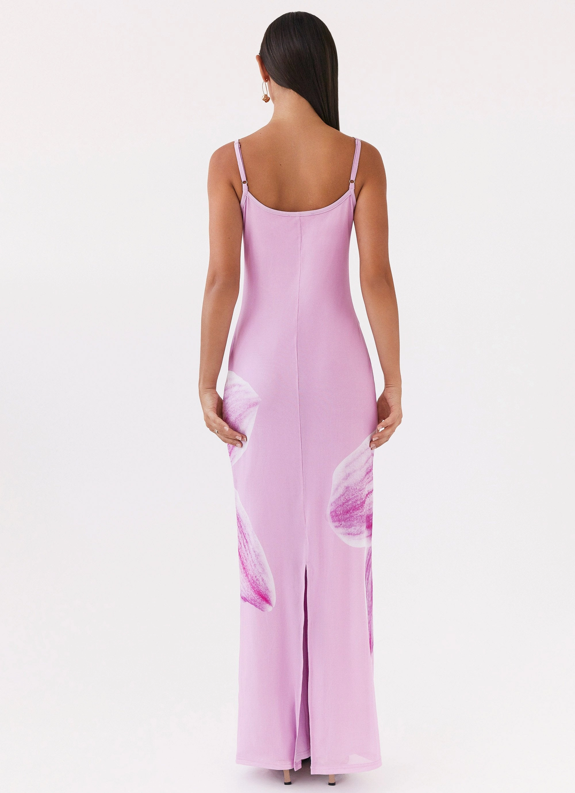 Bad News Mesh Maxi Dress - Pink Magnolia Cozy Comfort