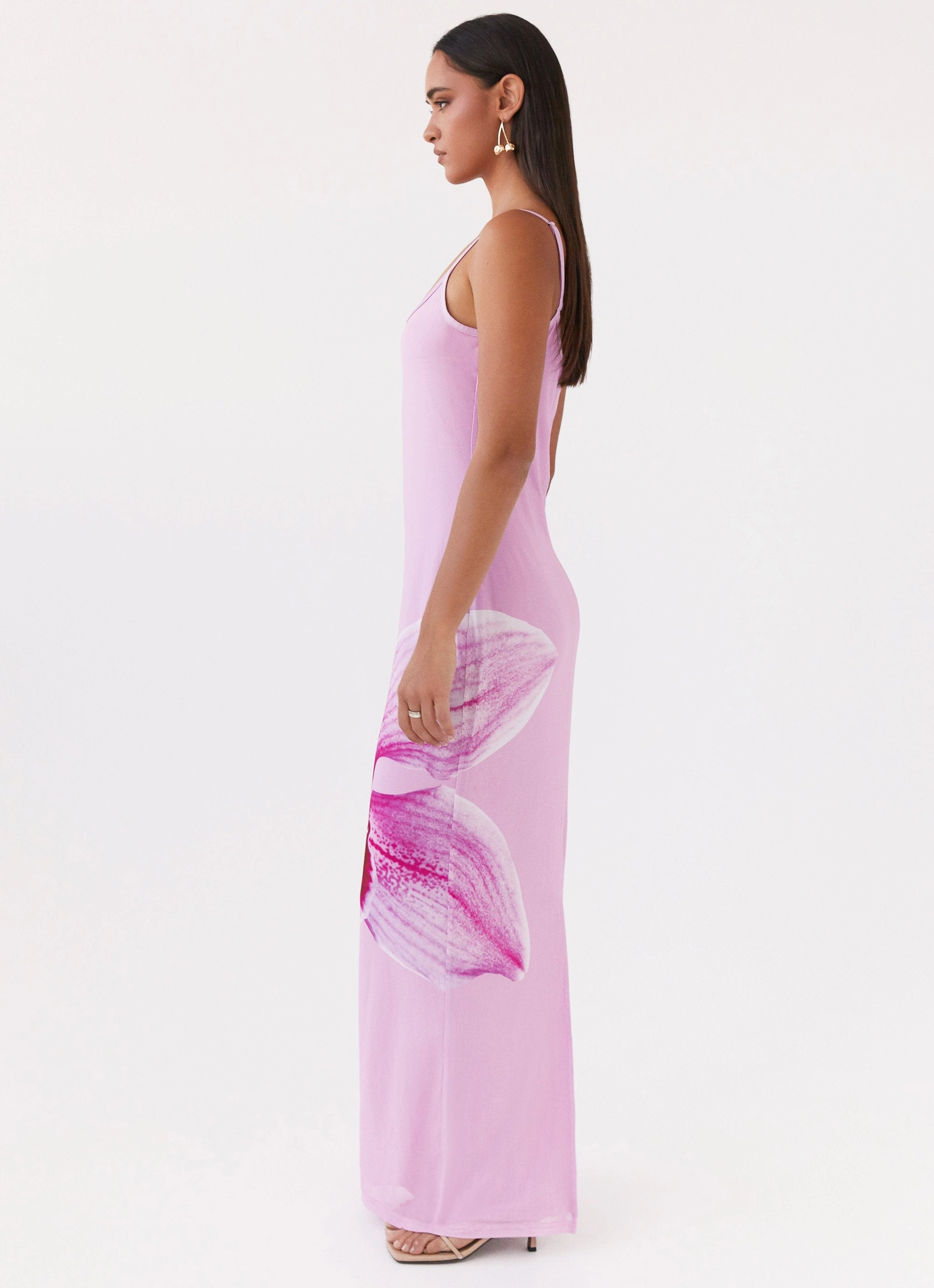 Bad News Mesh Maxi Dress - Pink Magnolia Style Option