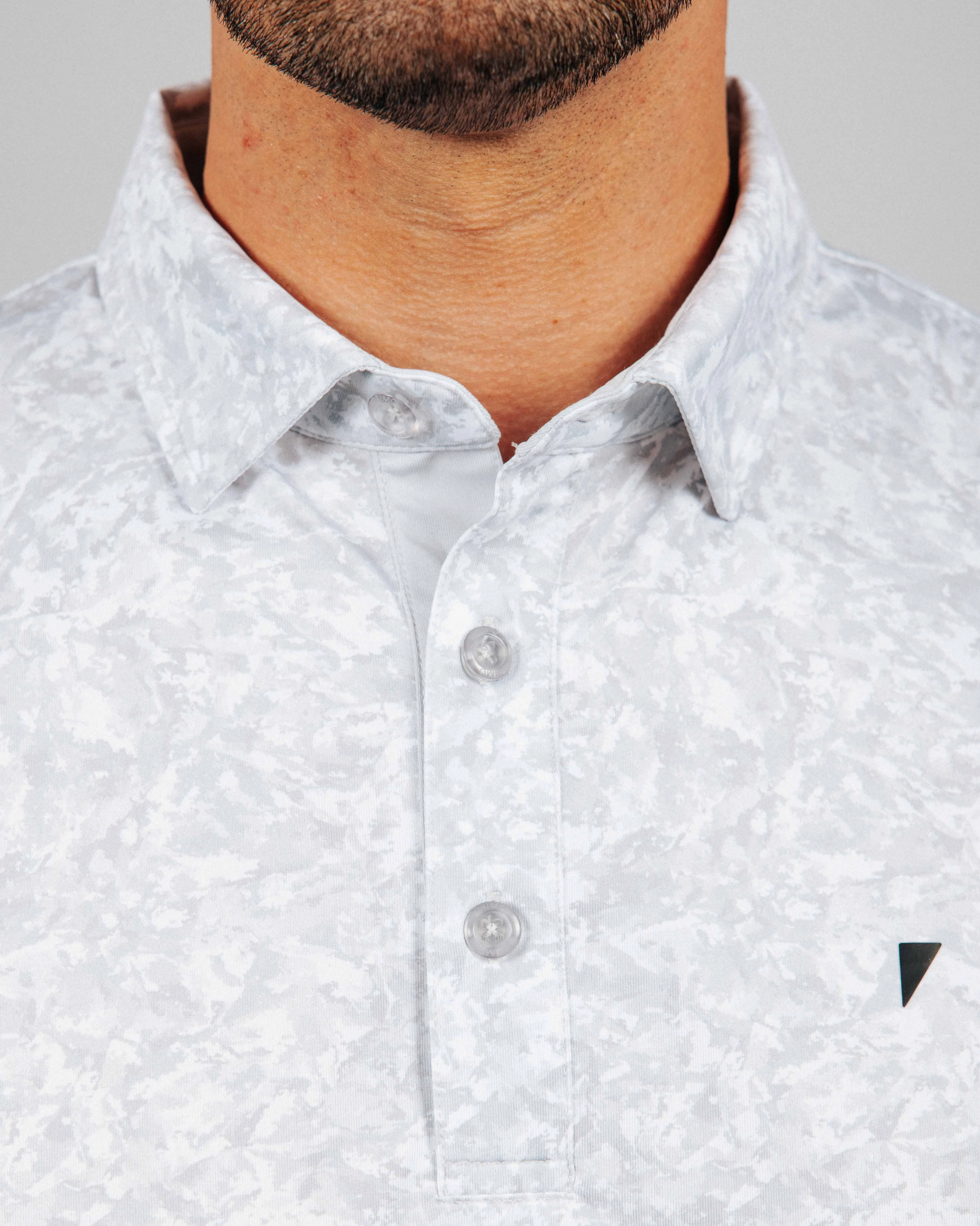 Tear Resistant Reinforcement Multi Directional Mobility Snow Camo Classic Polo