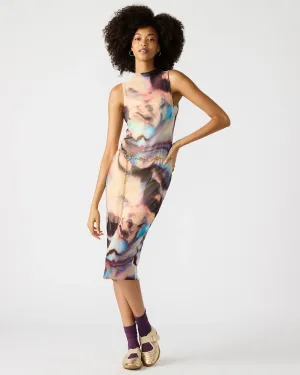 Sidra Midi Dress- Desert Pink
