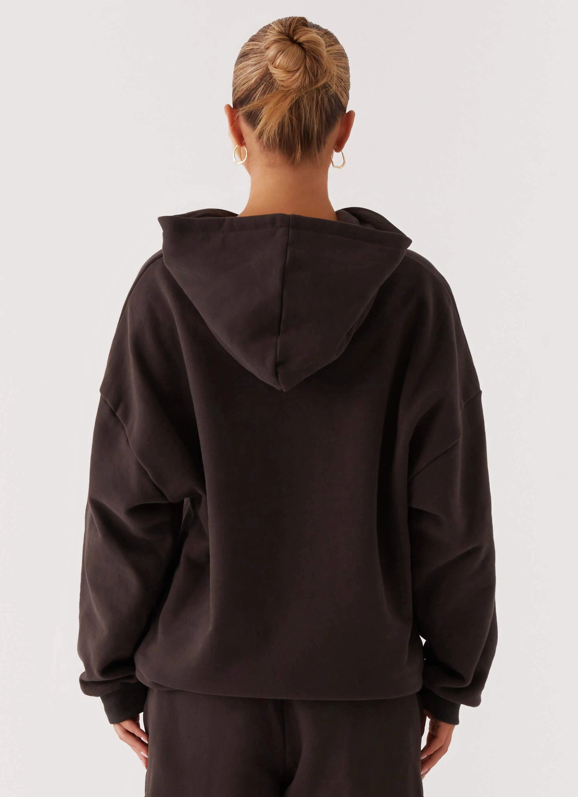 Moisture Wicking Fabric Signature Oversized Hoodie - Charcoal