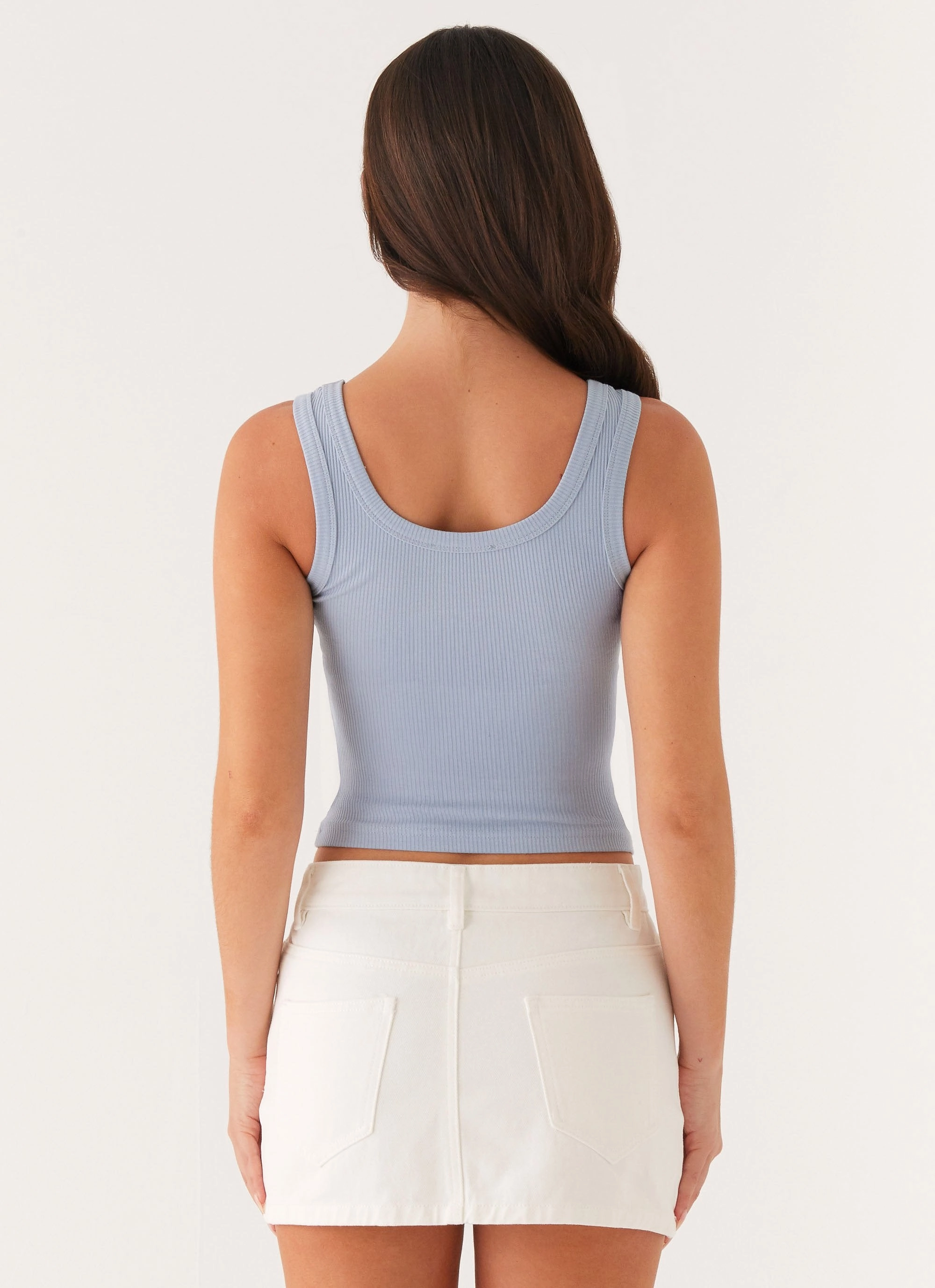 Signature Tank Top - Slate Blue CushionedSupport