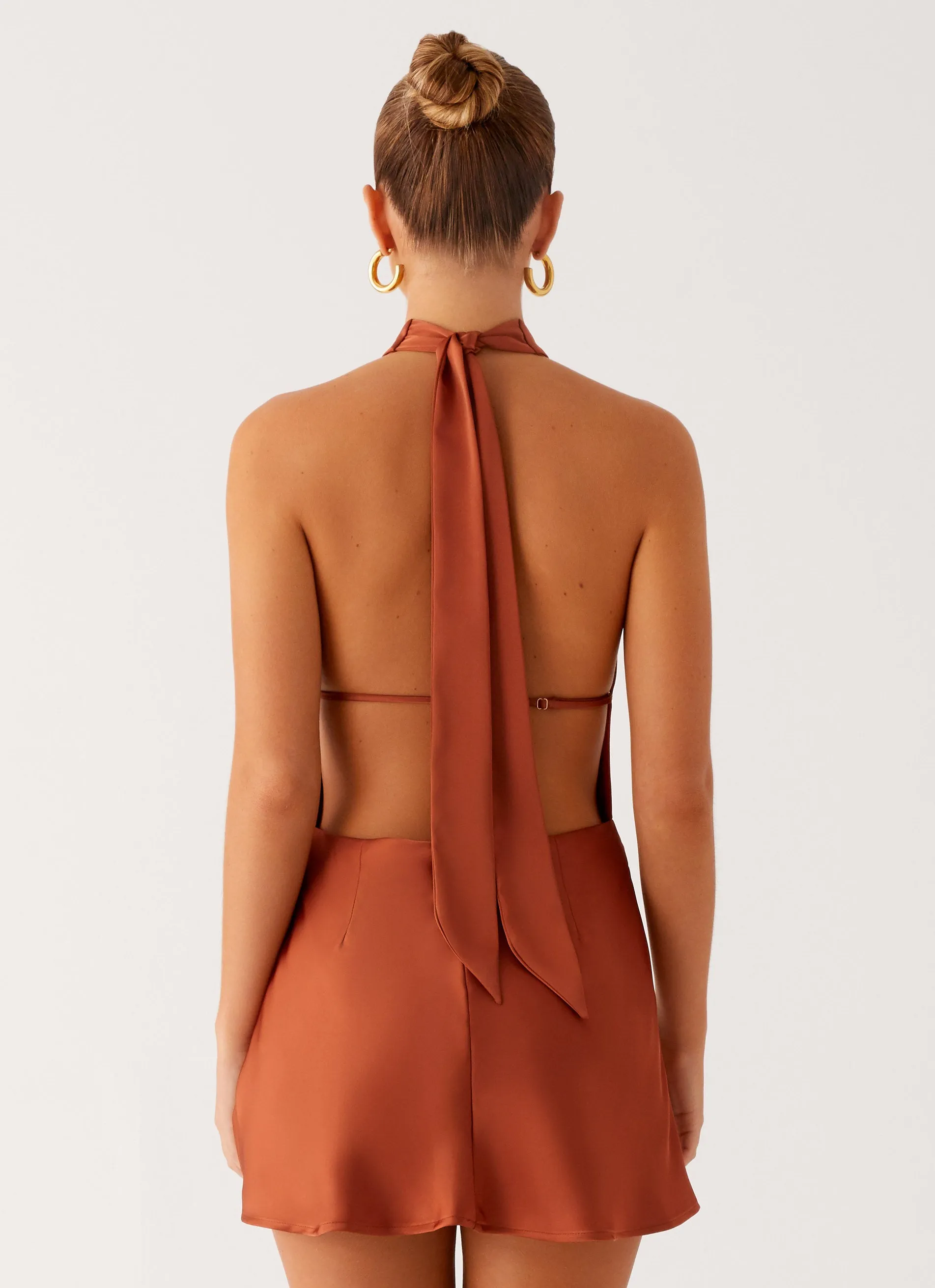 Golden Dunes Mini Dress - Rust Easy Going